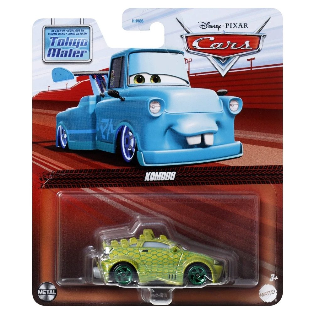 Disney Cars Spielzeug-Rennwagen Komodo HVB02 Disney Cars Cast 1:55 Autos Mattel Fahrzeuge