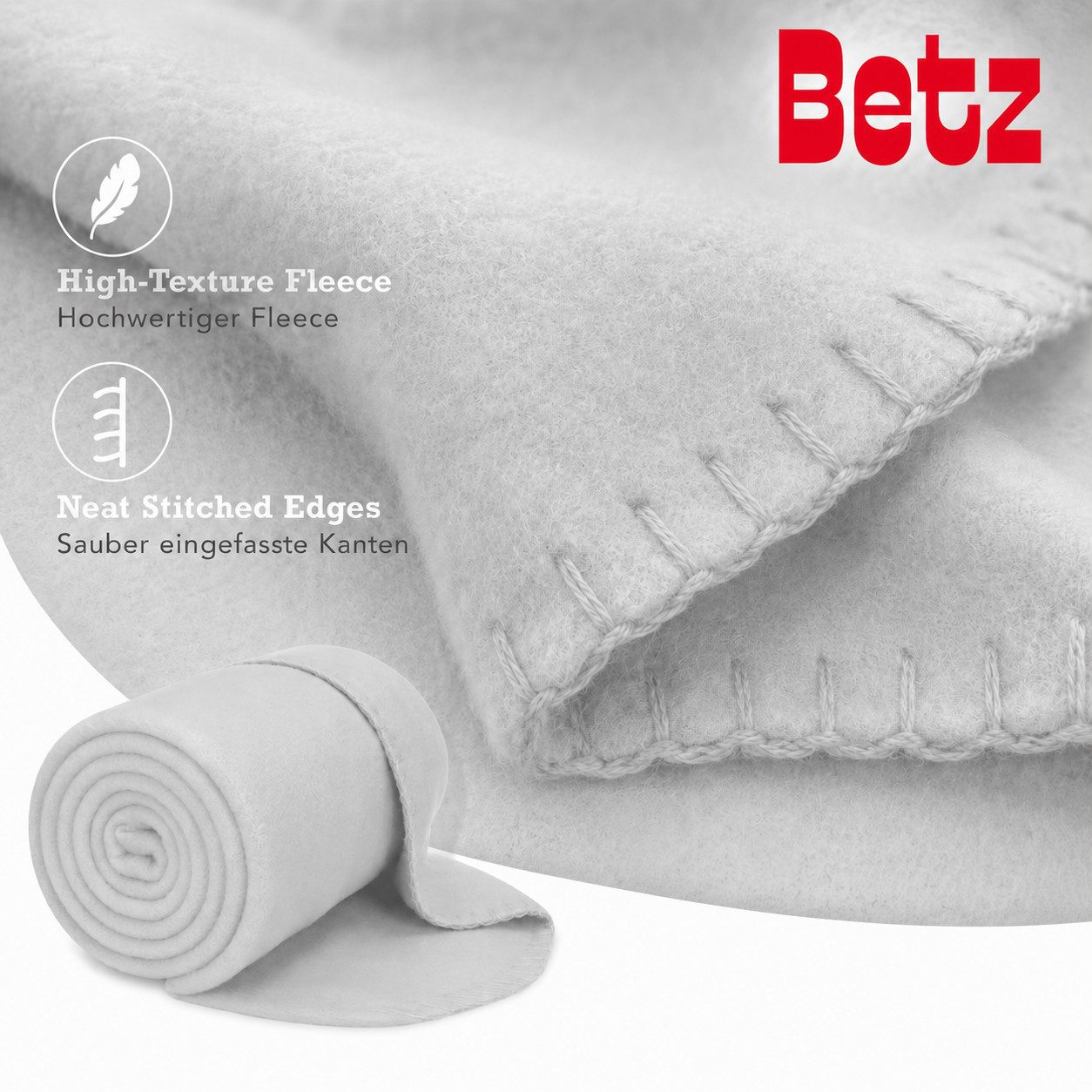 Wohndecke Betz Fleecedecke 130x170 cm 180g/m² – Weiche Wohndecke & Kuscheldecke, Betz, Leicht, wärmend & pflegeleicht – Bild 4 von 5