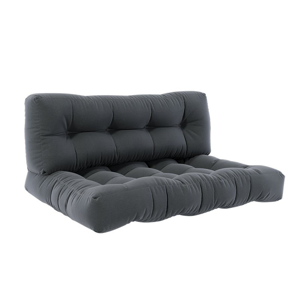 Vicco Palettenkissen Flocken, Anthrazit, 120 x 80 cm 2 Teile