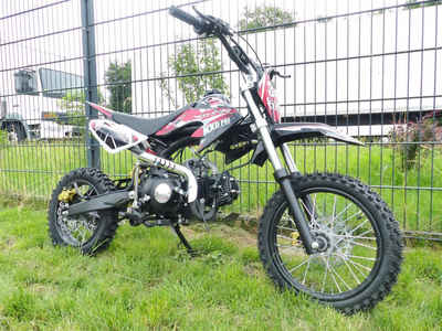 KXD Dirt-Bike Dirtbike 125ccm 14/12 Zoll Cross Vollcross Pocketbike Pit KXD 607 Rot