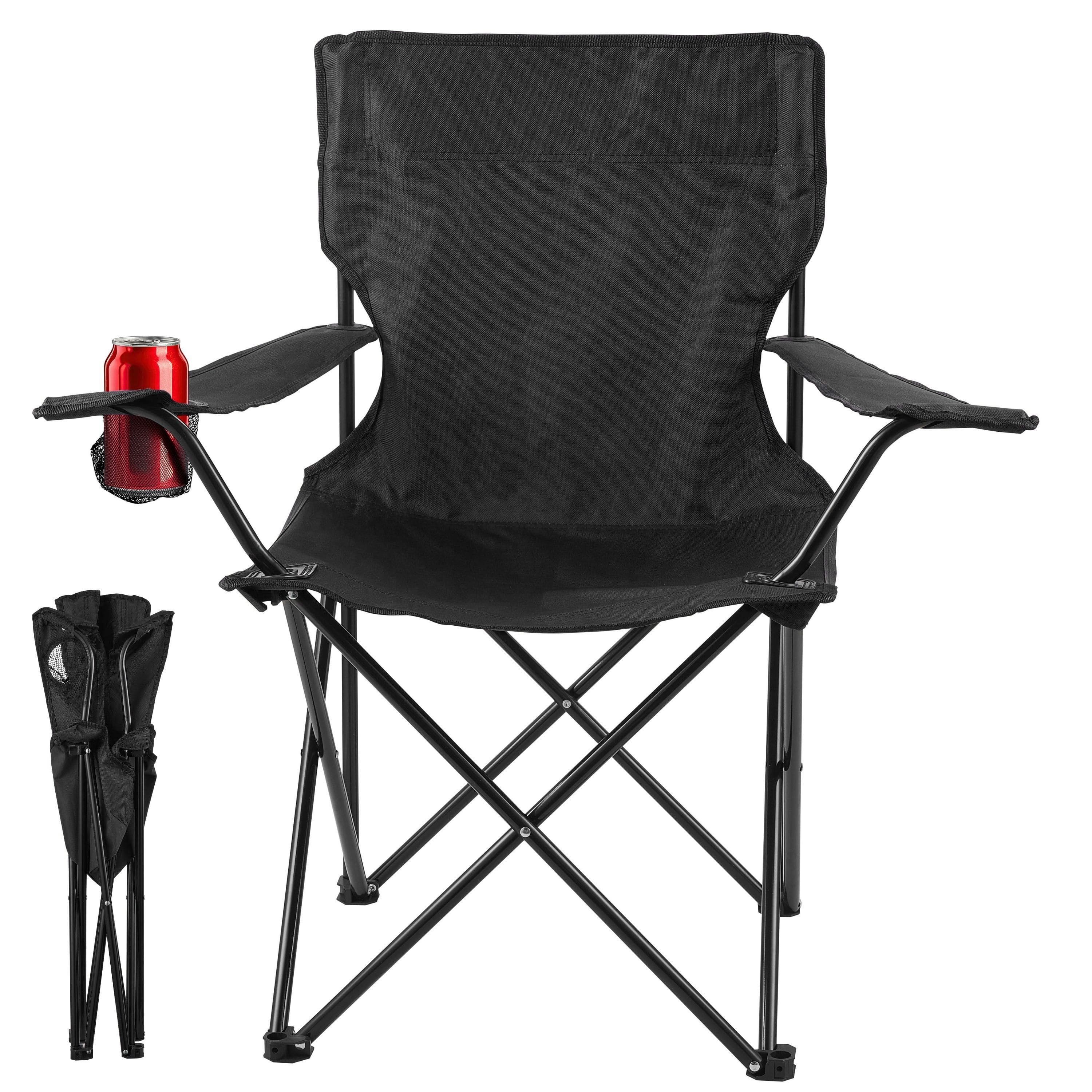 ecosa Campingstuhl Ecosa EO-5091 Campingstuhl Schwarz, Bezug aus 600D Oxford Gewebe