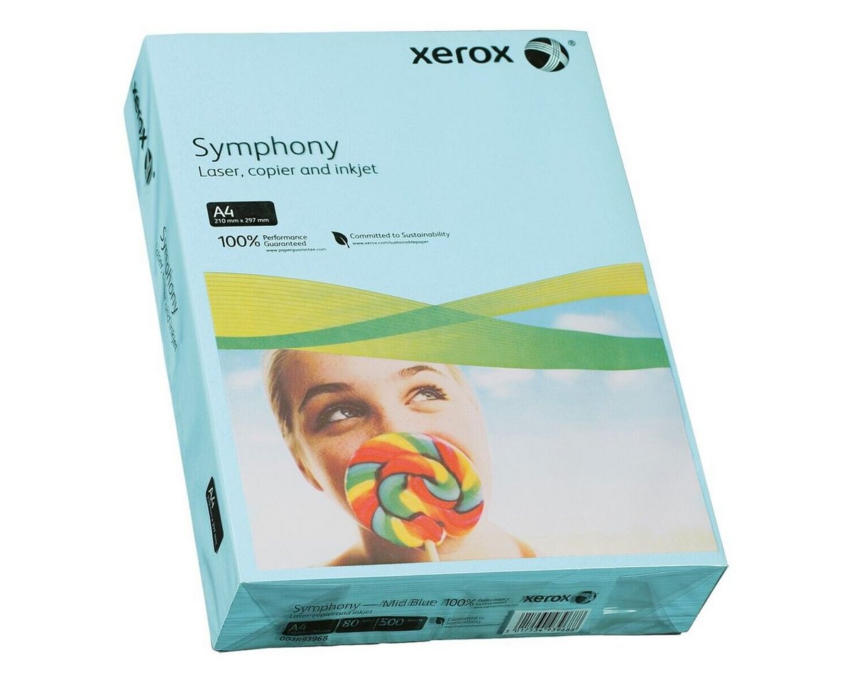 Thumbnail - Xerox Druckerpapier Symphony, Trendfarben, Format DIN A4, 80 g/m², 500 Blatt