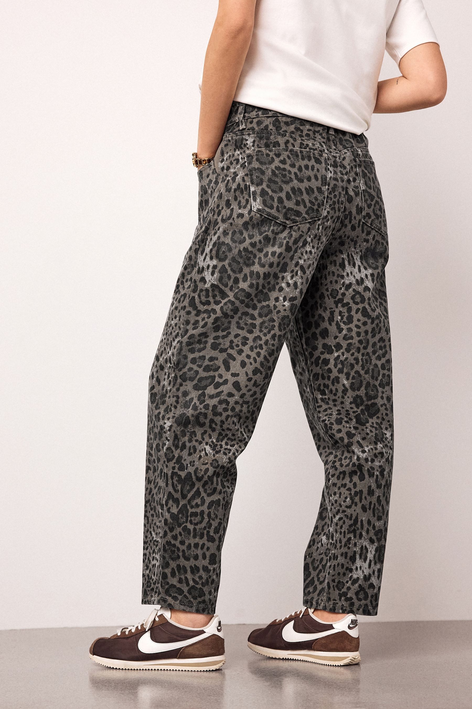 Next Weite Jeans Denim-Jeans mit Barrel-Bein, Umstandsmode (1-tlg)
