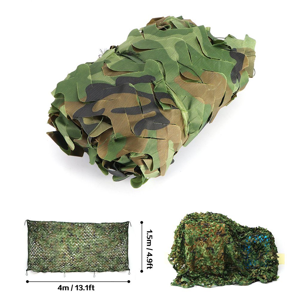 x Meter Tarnung (1Set), Armee Jagd Jagd Hunter BlingBin Tarnnetz Armee Sonnensegel Netz Military Jagd Tarnnetz Camo Netz Army Tarnung Wald, 1.5 Camouflage 4