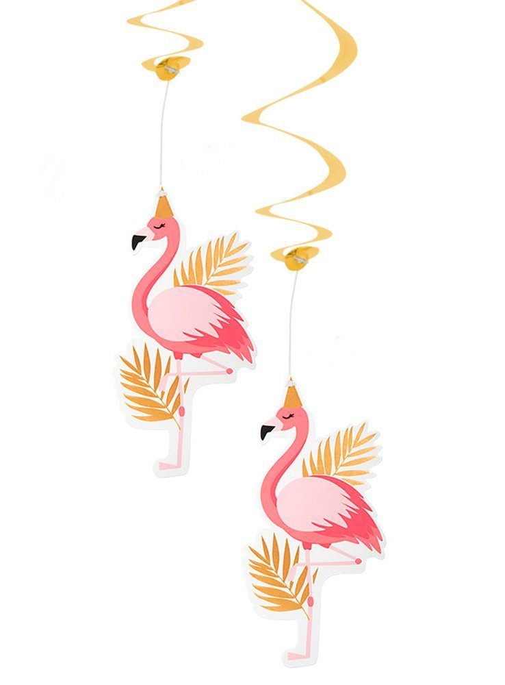 Boland Luftschlange 2 Flamingo Dekospiralen, Beachparty: was Alles Deine Du für Südsee, Karibik, sommerliche Part