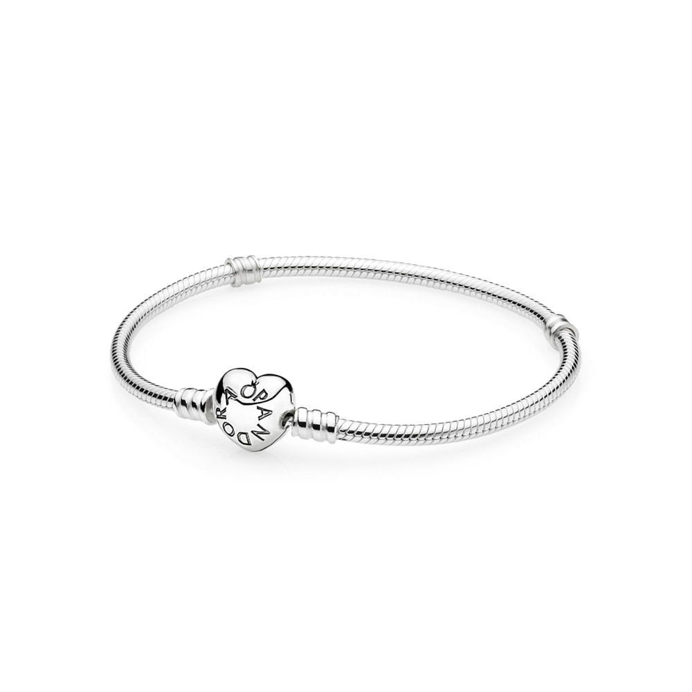 Pandora Armband 590719 Armband Damen Moments Herz Verschluss Silber 21 cm günstig online kaufen