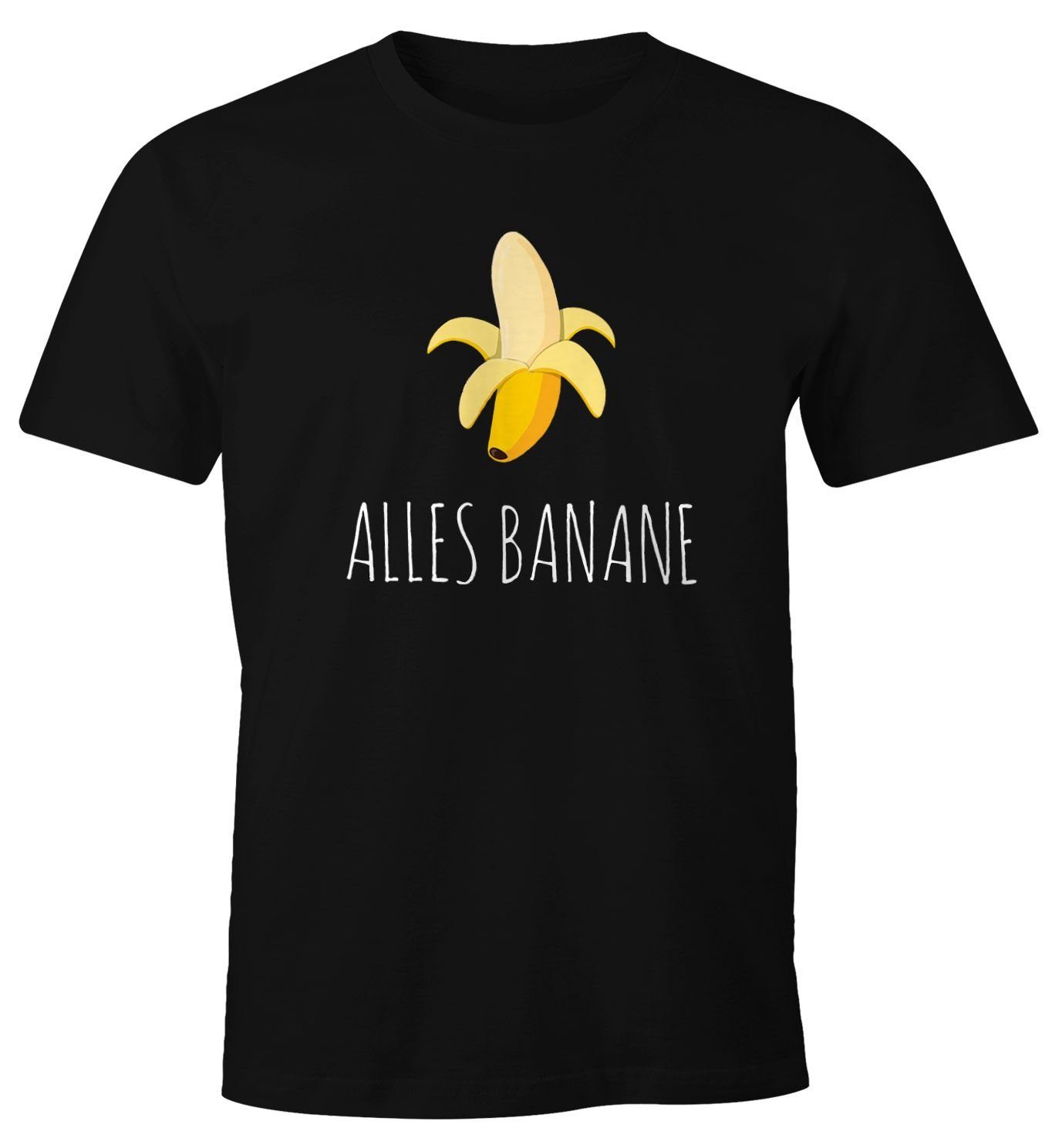 MoonWorks Print-Shirt Alles Banane Herren T-Shirt Banana Shirt Hipster Cool Fun-Shirt Moonworks® mit Print