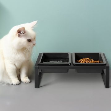 Navaris Napf-Set Moderne Futterstation für Katzen und Hunde - Futternapf Set