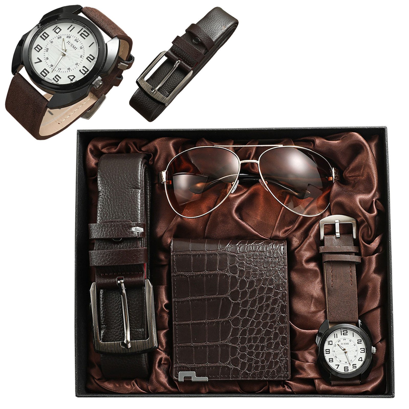 MODFU Geldbörse Herren Gentleman Geschenkset Accessoire günstig online kaufen