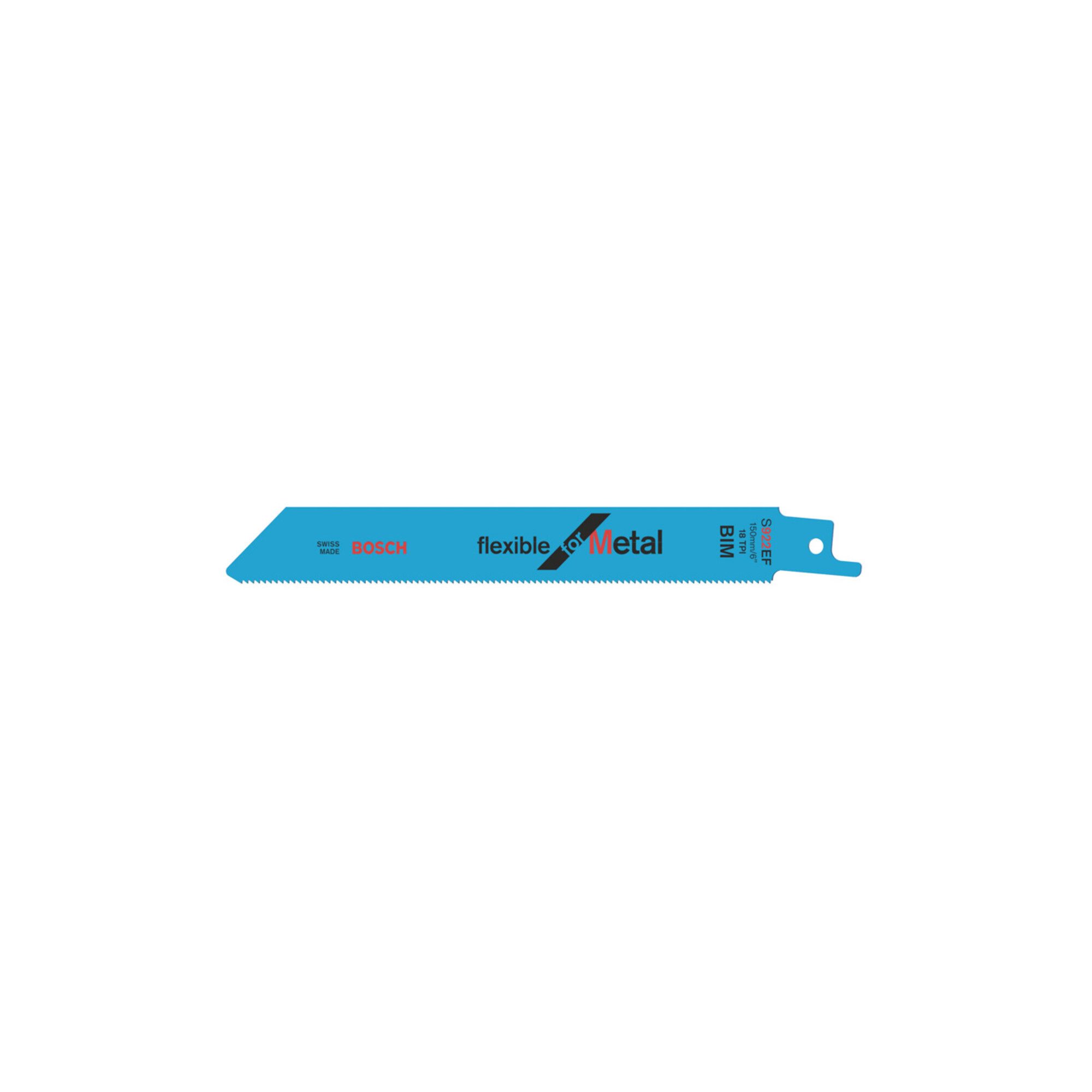 Bosch Professional Säbelsäge Bosch Säbelsägeblatt S 922 EF, Flexible for Metal 2 Stk