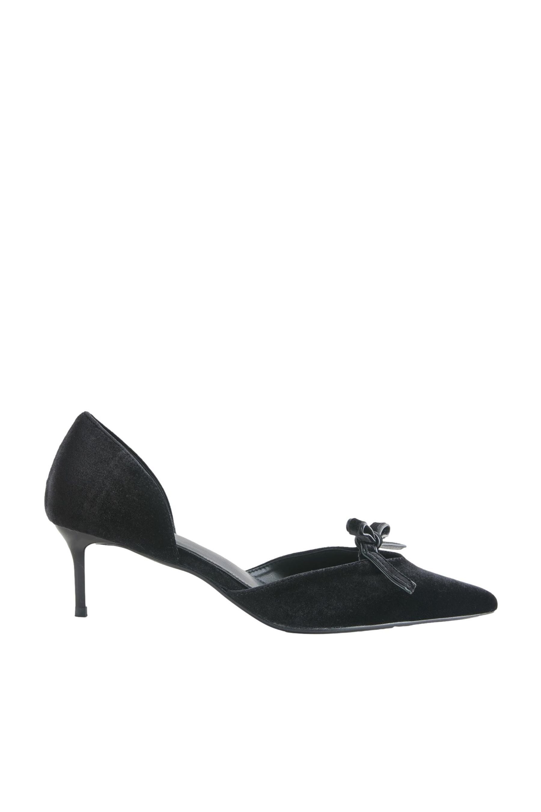 Next Forever Comfort® Spitze Schuhe mit Samtschleife High-Heel-Sandalette