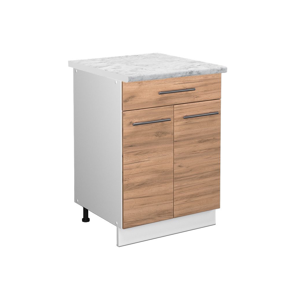 Vicco Unterschrank Fame-Line, Goldkraft Eiche/Weiß, 60 günstig online kaufen