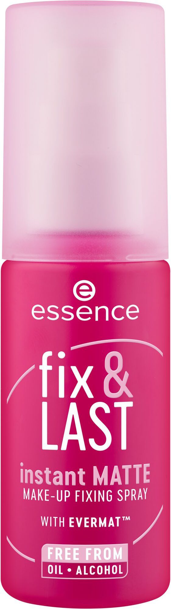 Essence Fixierspray fix & LAST instant MATTE MAKE-UP FIXING SPRAY, 3-tlg., Neuer Sprühkopf für gleichmäßige Anwendung und mattes Finish!