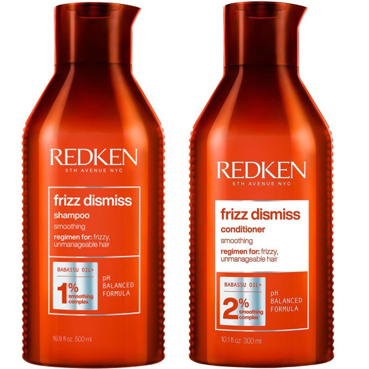 Redken Haarpflege-Set Haarpflege-Set Redken Frizz Dissmiss Shampoo + Conditioner 300 ml, 2-tlg., Shampoo - Conditioner, reichhaltig