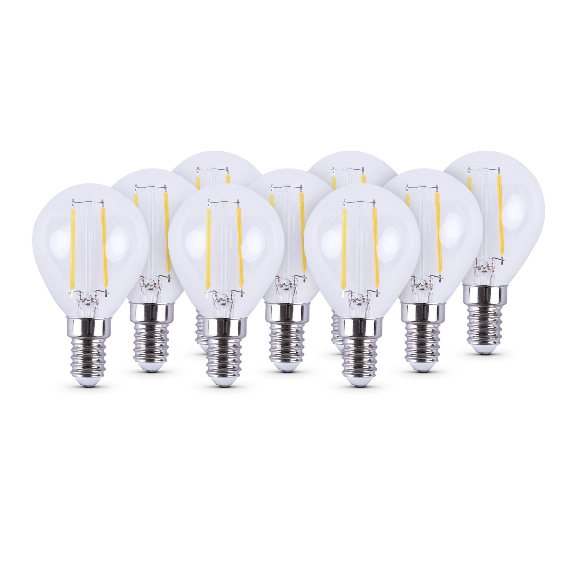 Bestlivings LED-Leuchtmittel 77202 Glühbirne, E14, 9 St., Warmweiß, Retrolicht Glühlampe LED-Birne 2700K Warmweiß