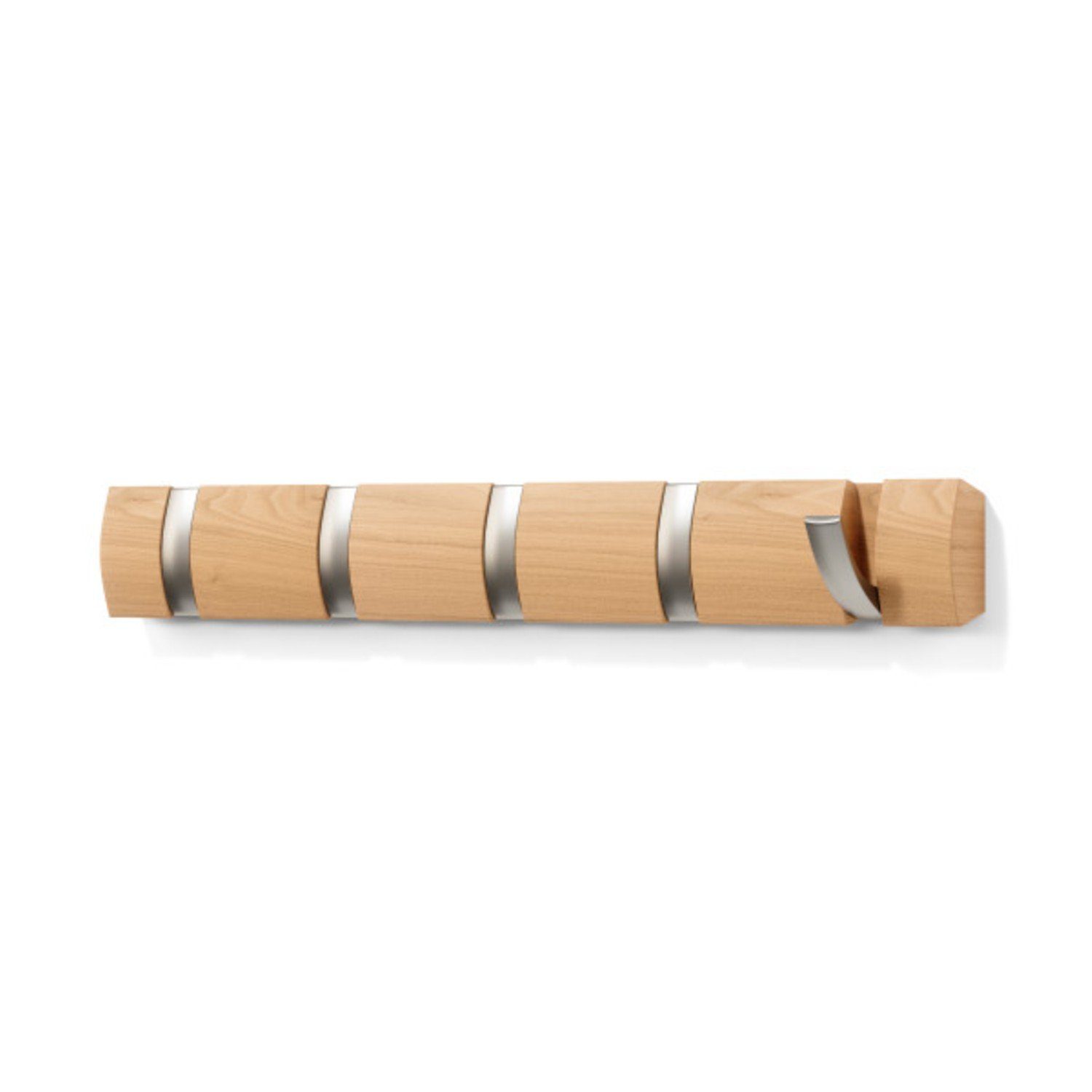 Umbra Garderobenpaneel Umbra Wandgarderobe Flip 5 Haken natur 318850-390