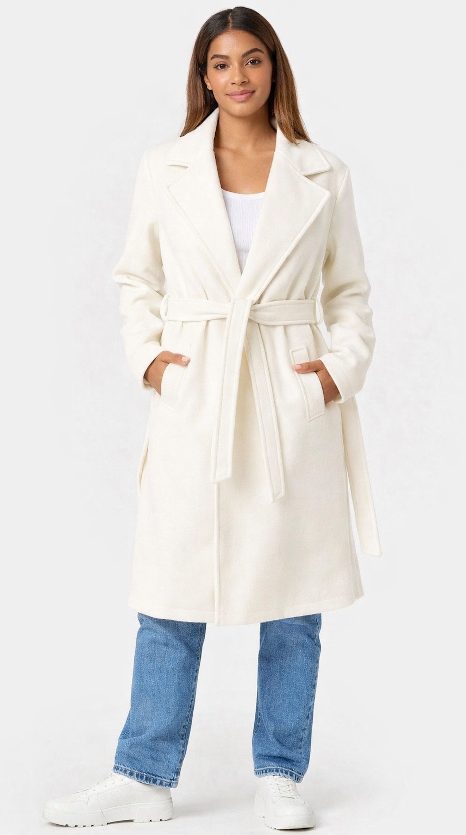 Worldclassca Trenchcoat Worldclassca Damen Trenchcoat mit Gürtel Reverskrag günstig online kaufen