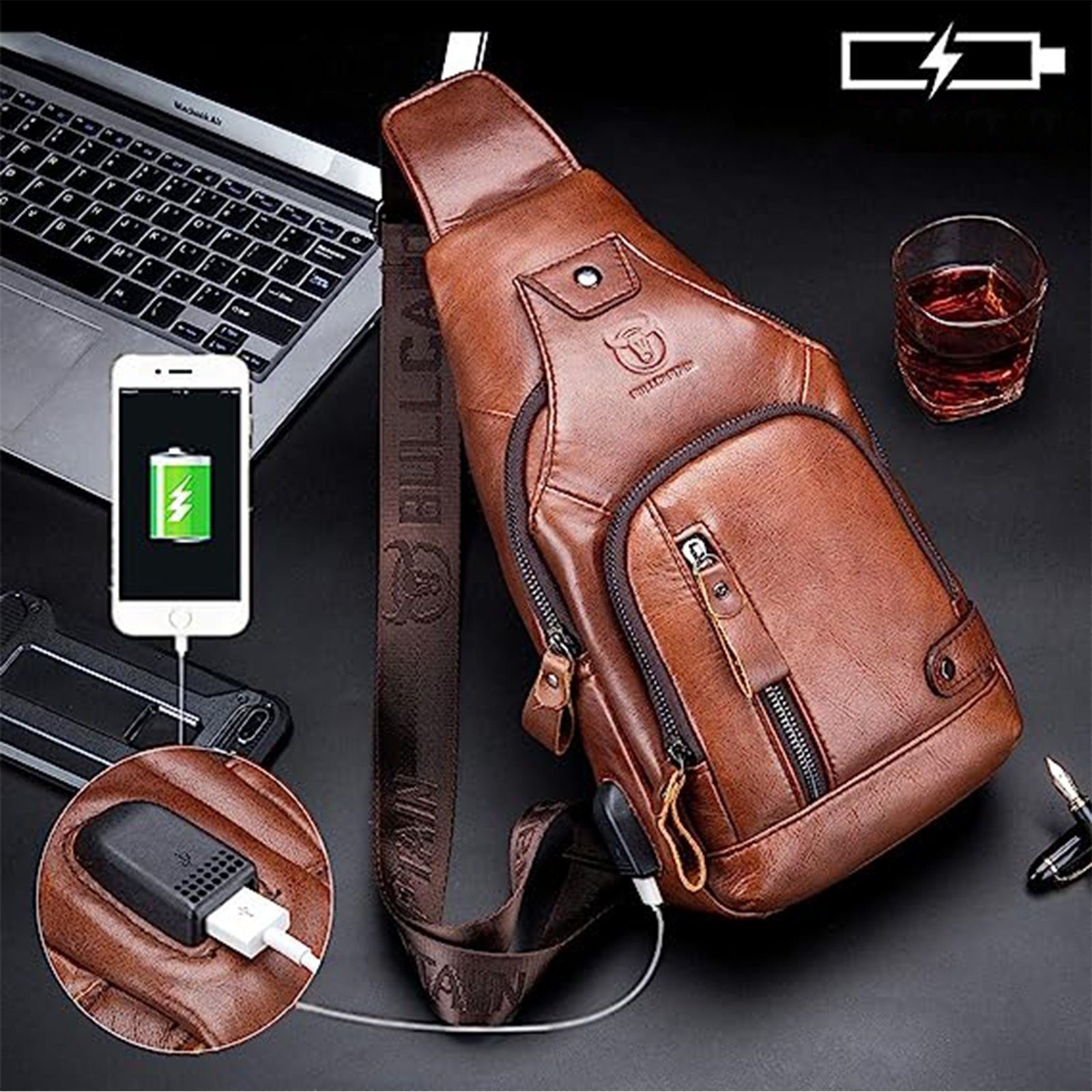 REDOM Schultertasche Brusttasche Sling Schulter Rucksack günstig online kaufen