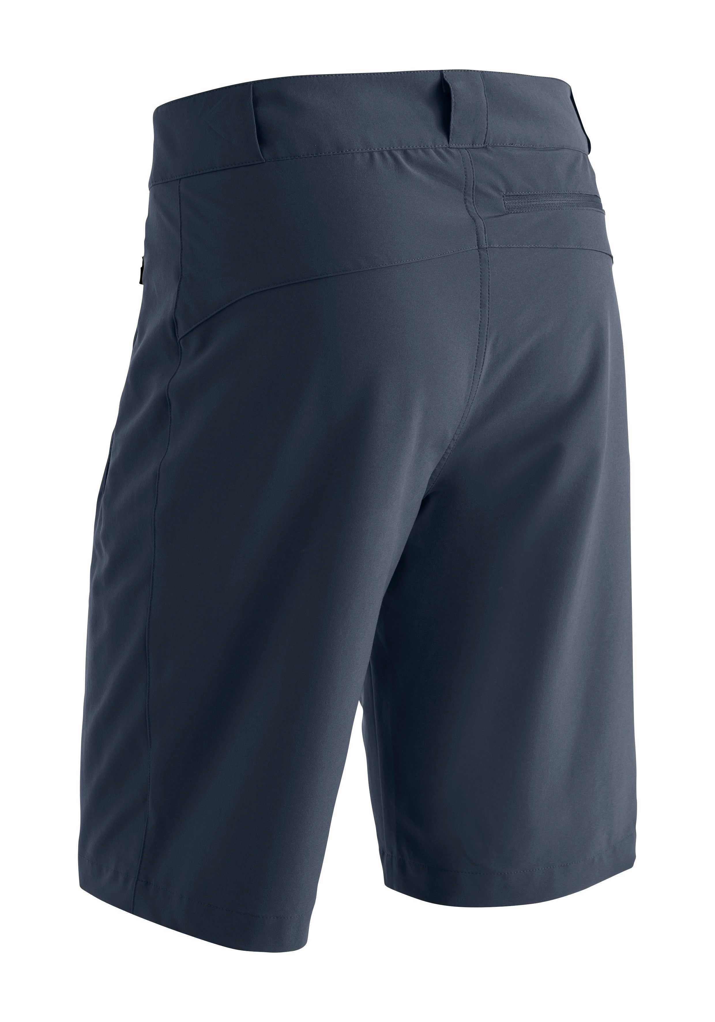 Funktions-Bermuda Latit M Sports Material grau Funktionsshorts aus Schnelltrocknende Maier elastischem Short