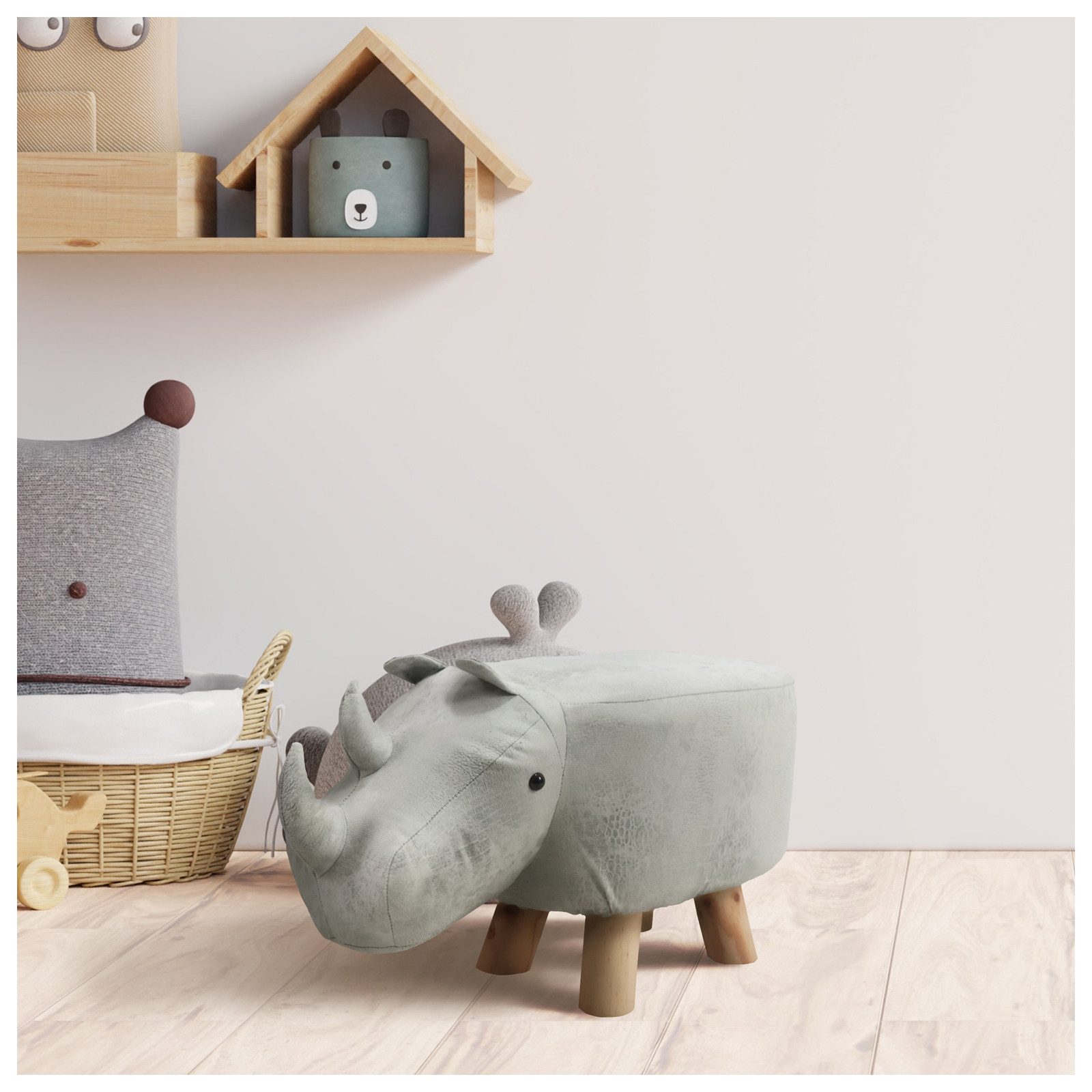 HTI-Living Kinderhocker Kinderhocker Enrik Nashorn (Stück, günstig online kaufen