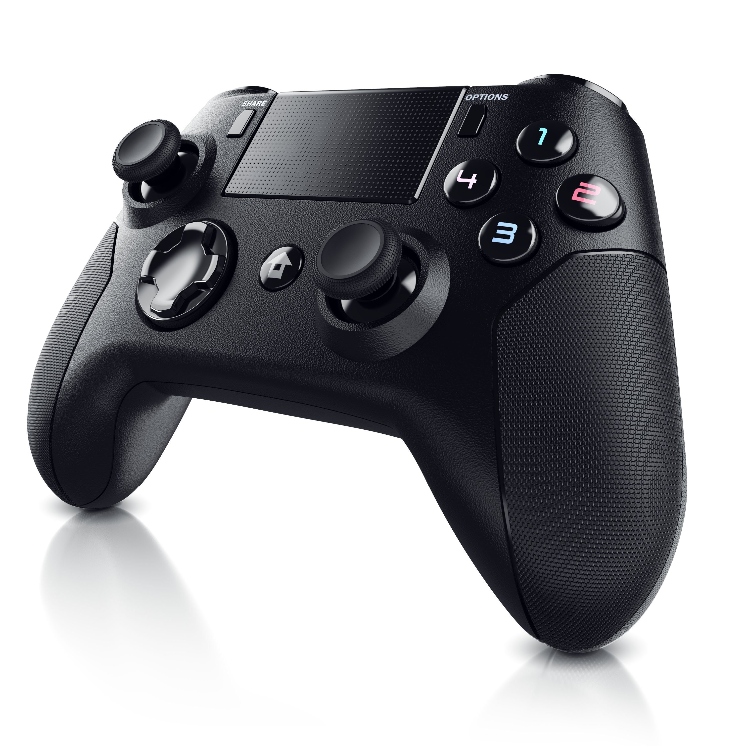 CSL PlayStation 4-Controller (1 St., Bluetooth Gamepad für PS4, Dual Vibration, Touchpad, 3,5mm, Gyrosensor)