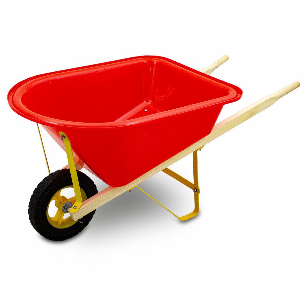 Bituxx Schubkarre Kinderschubkarre Rot, (MS-17414)