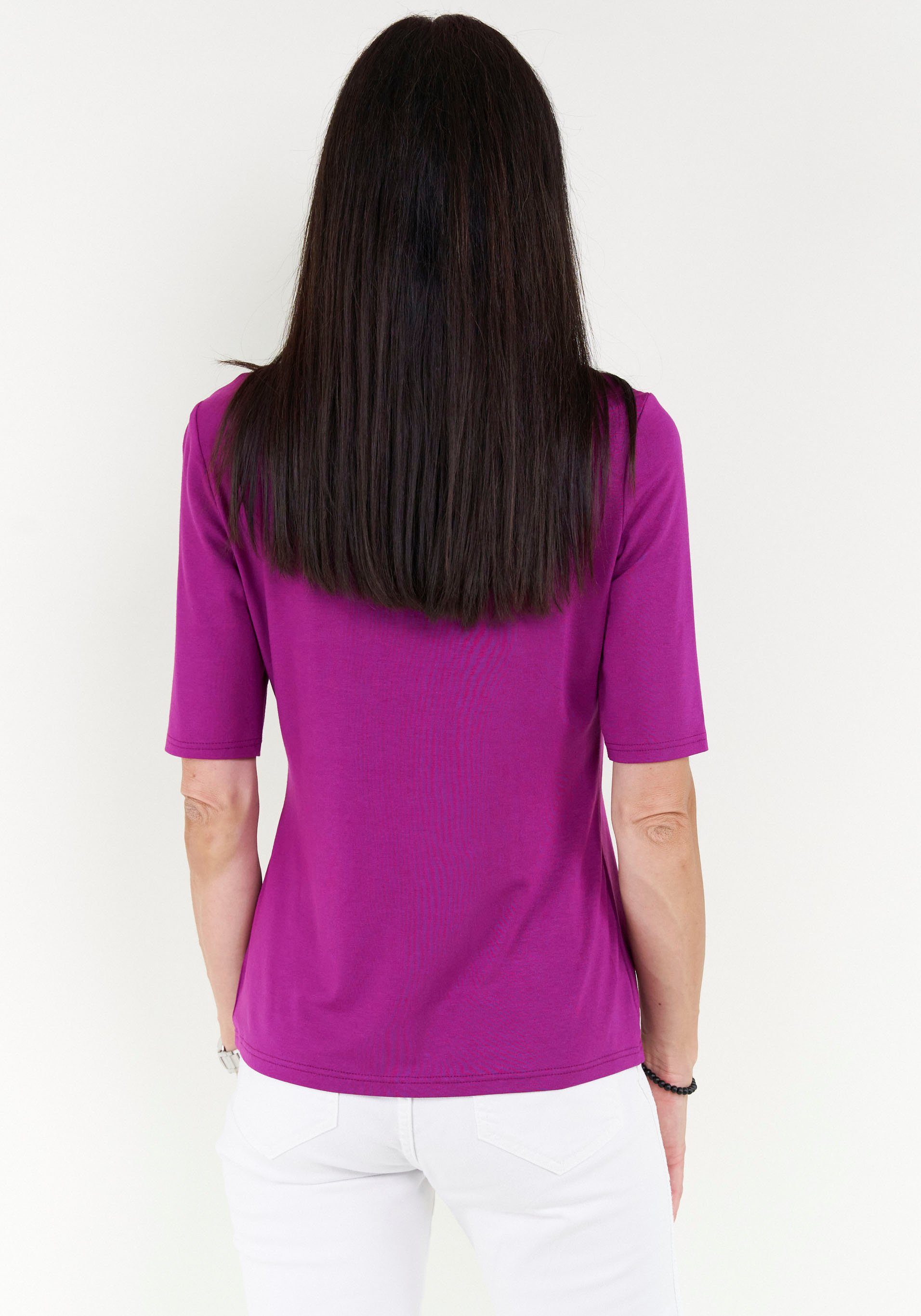 Seidel Moden V-Shirt mit Halbarm aus softem Material, MADE IN GERMANY