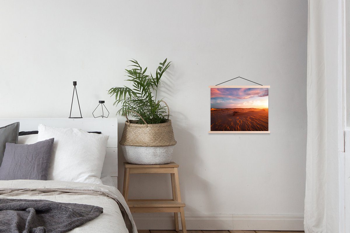MuchoWow Poster Sand Posterleiste, Textilposter Wüste, - St), Bilderleiste, Landschaft (1 Magnetisch Himmel Wohnzimmer, - für 