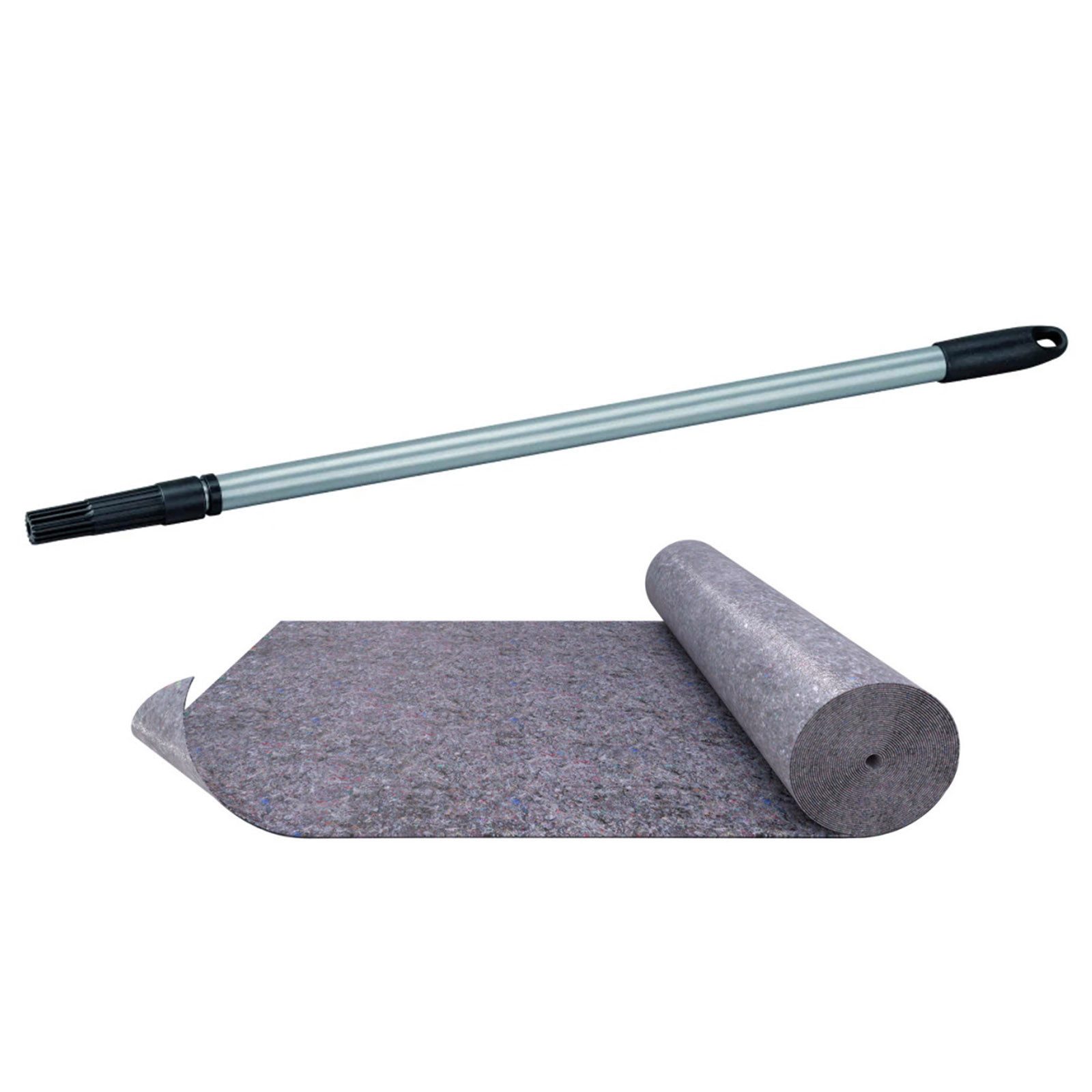 BEKATEQ Farbroller BE-77W Teleskopstange Set für Farbroller, Ausziehbar von 80cm bis 130cm