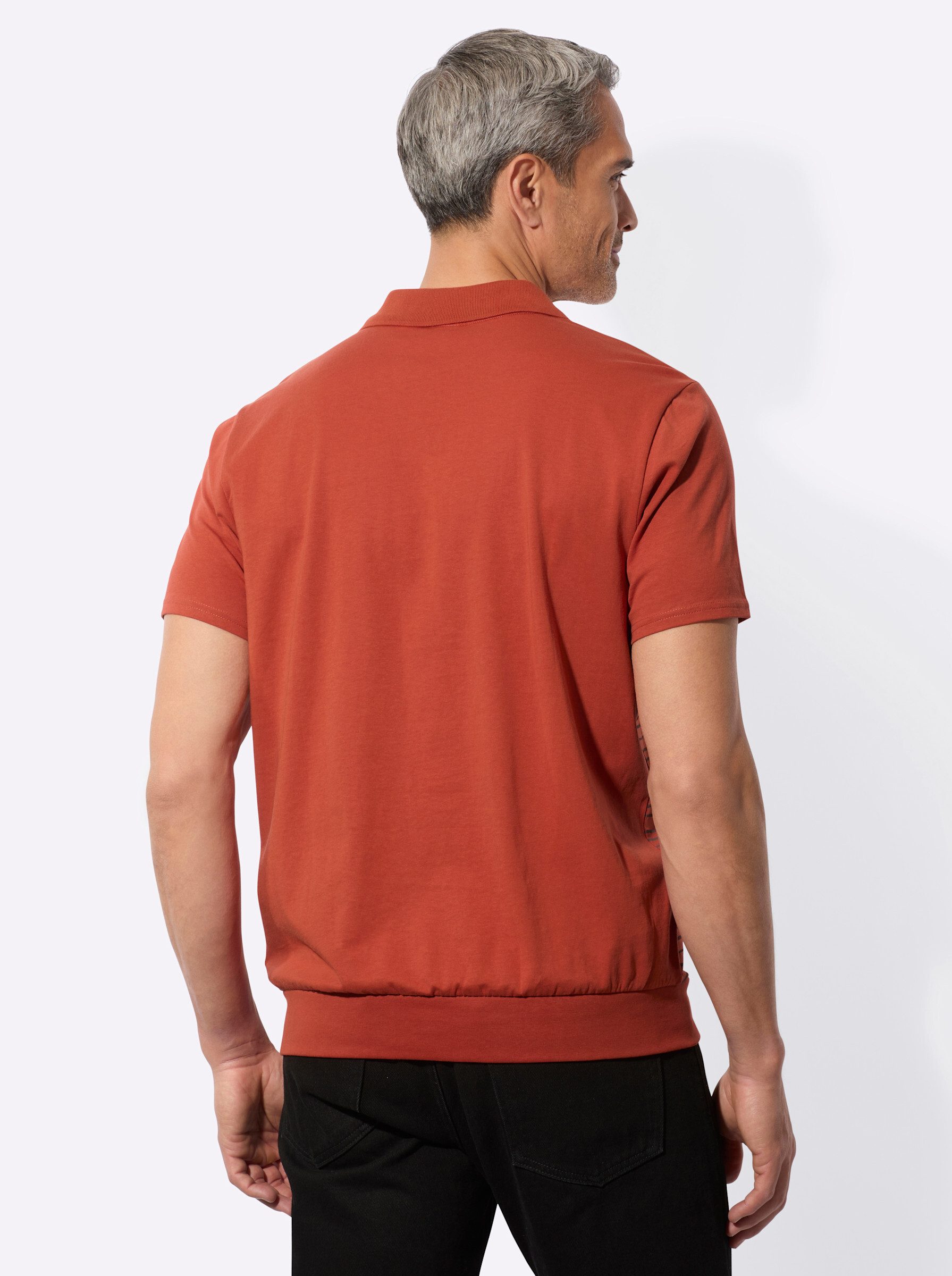 Sieh an! T-Shirt Kurzarm-Poloshirt Kurzarm