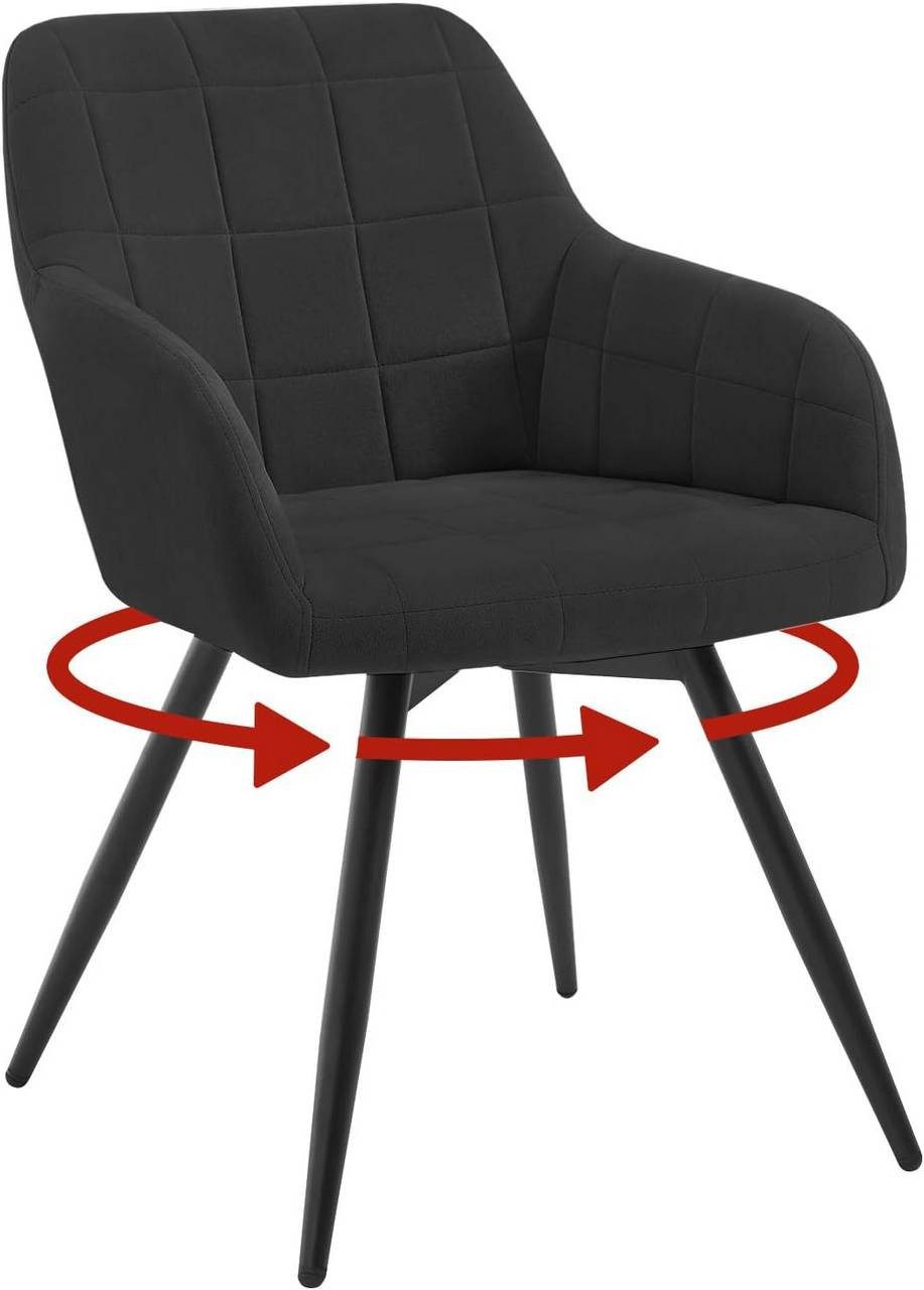 Woltu Esszimmerstuhl (1 St), gepolsterter ergonomischer, mit Metallbeinen günstig online kaufen