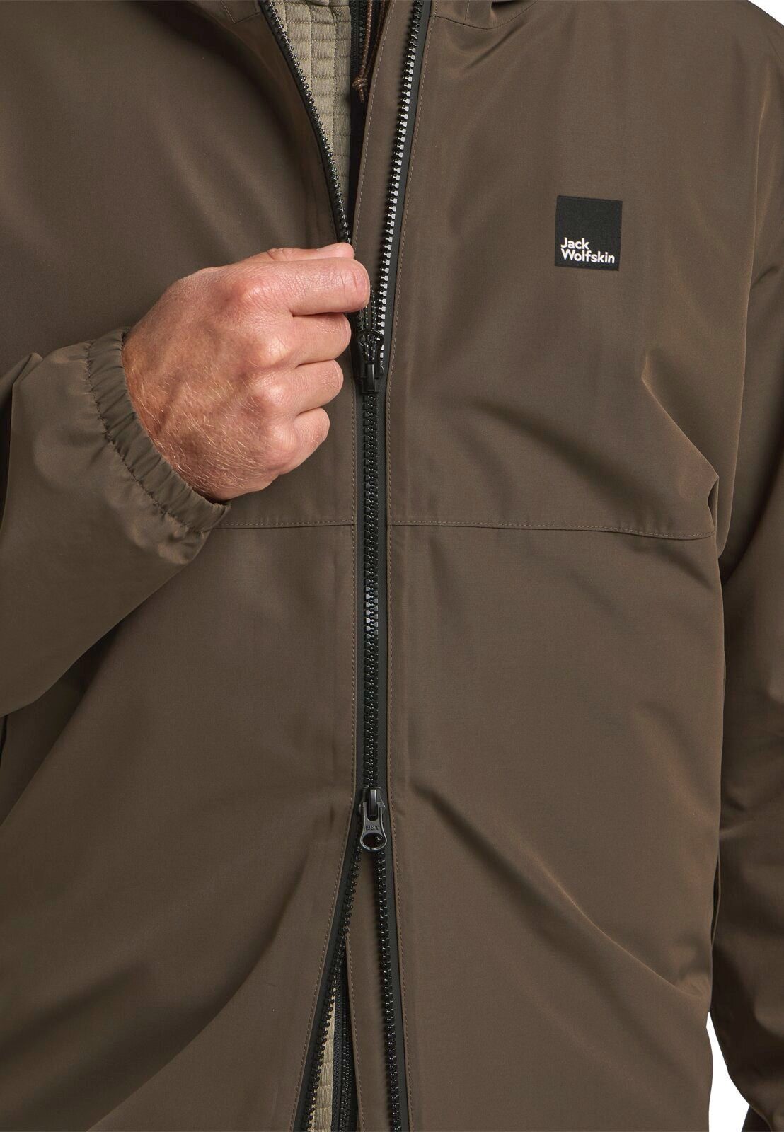 Jack Wolfskin Regenjacke Terraview 2-Lagen (wasserdicht, atmungsaktiv, elastische Bünd) 2025 – Bild 3 von 5