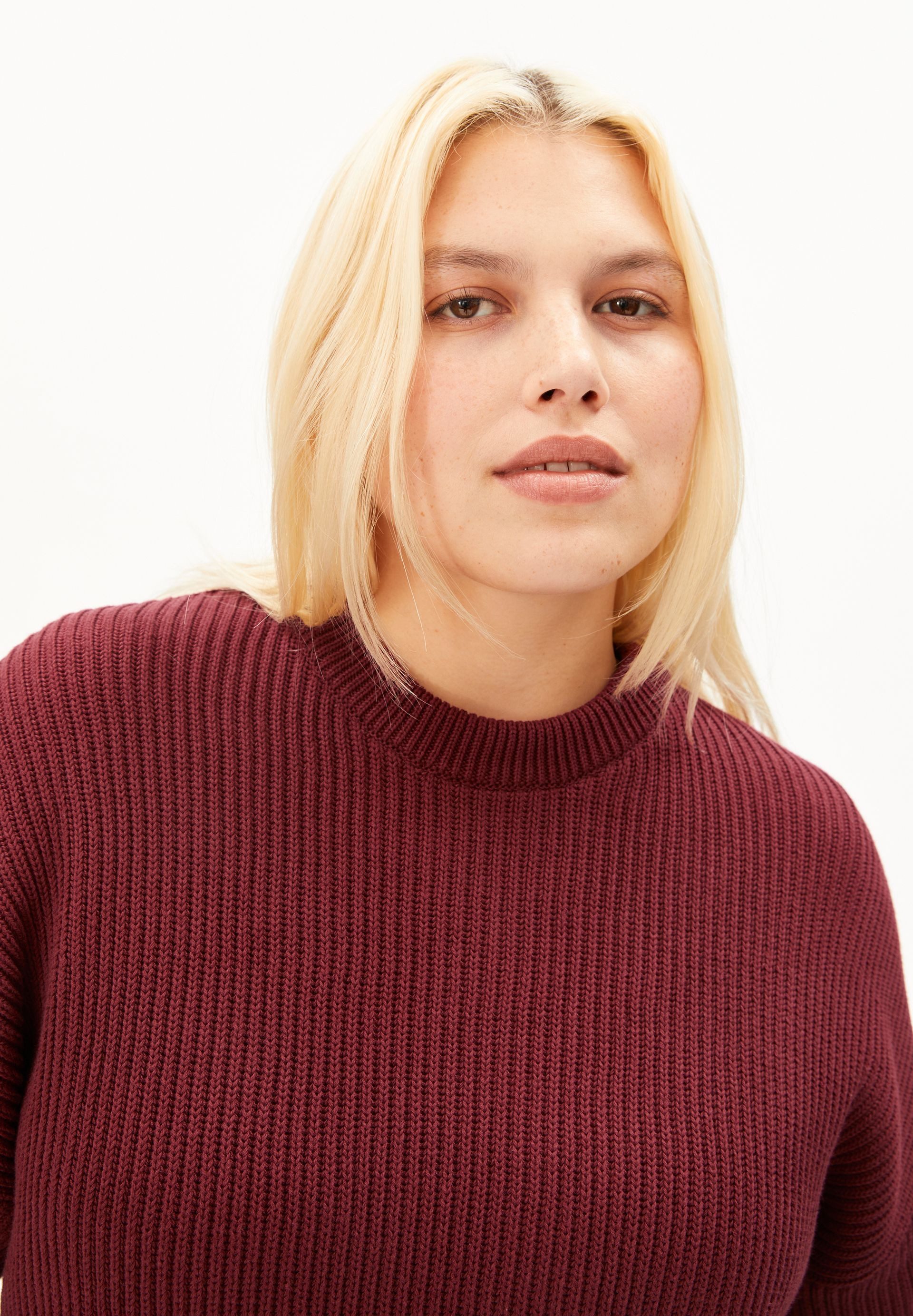 Armedangels Strickpullover VANISÉ RIB Strickpullover aus 100% Bio-Baumwolle Loose Fit