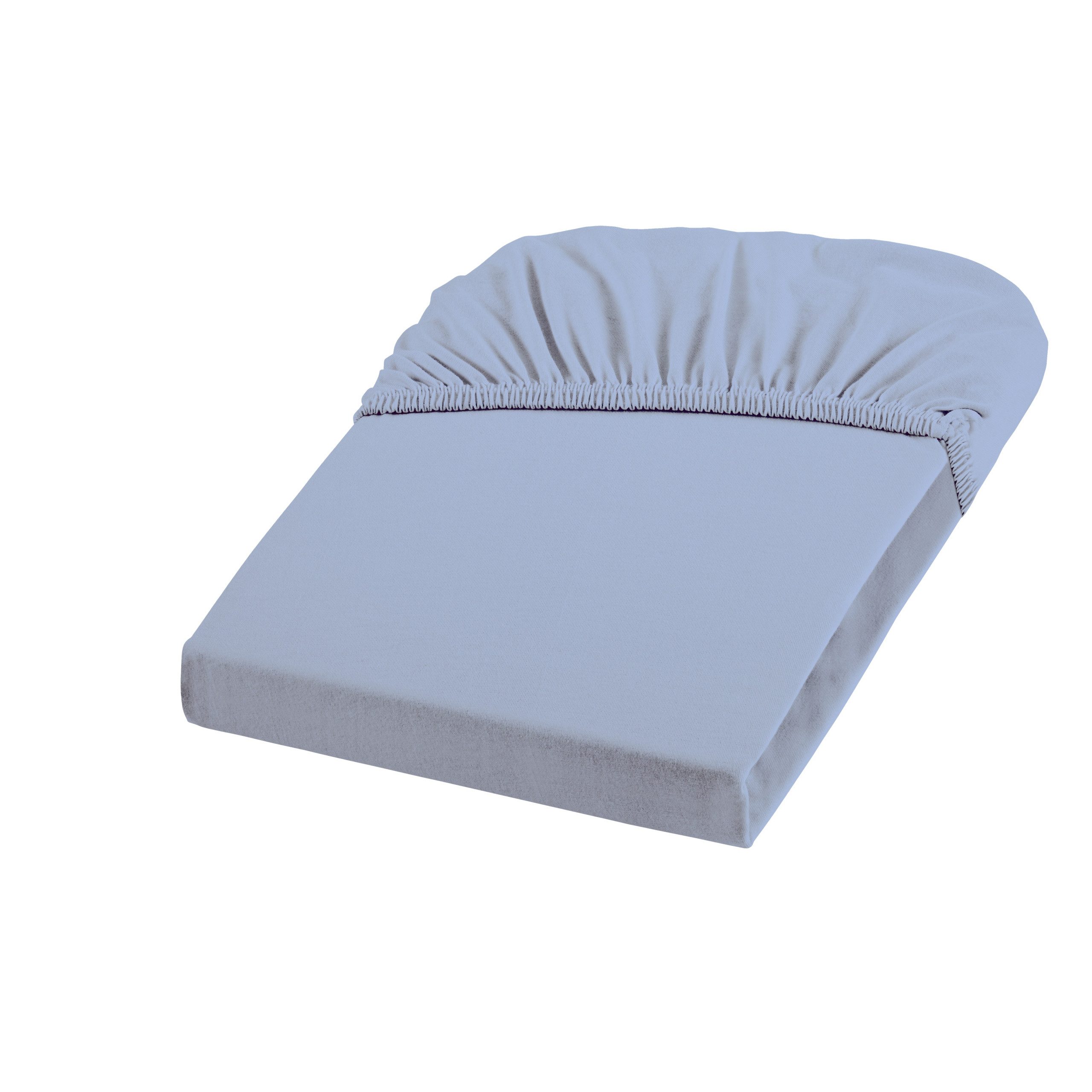 fleuresse Spannbettlaken Fleuresse Jenny C 150x200 cm, Mako-Jersey-Spannlaken bleu, (1 Stück)