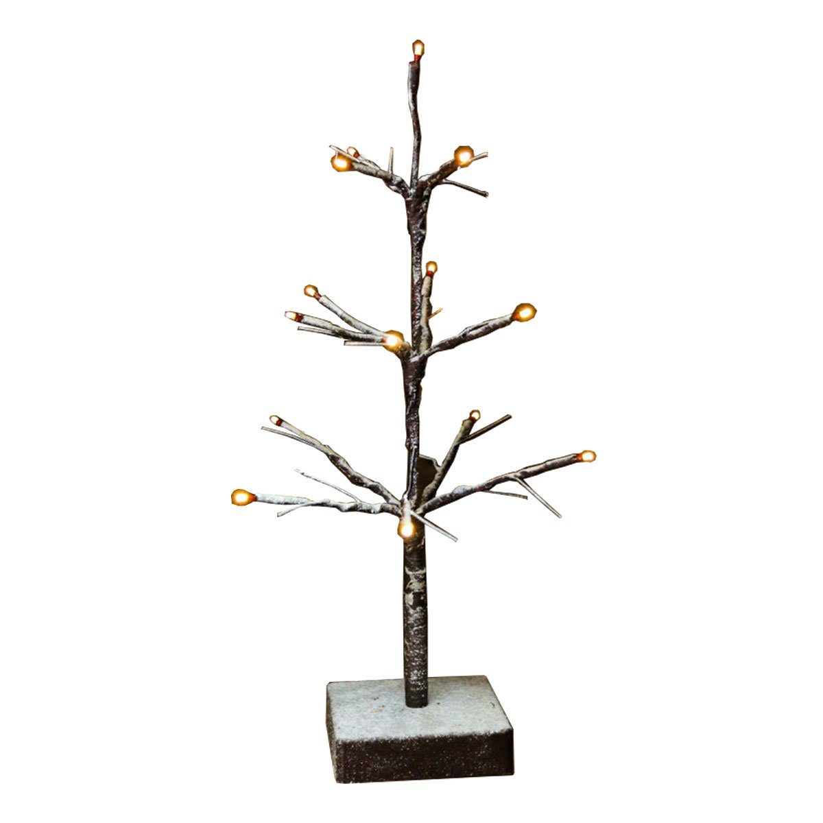 Kiom LED Baum Kleiner Weihnachtsbaum 40 x 25 cm Batteriebetrieb, Timer, LED, LED-Leuchtmittel fest verbaut, warmweiß