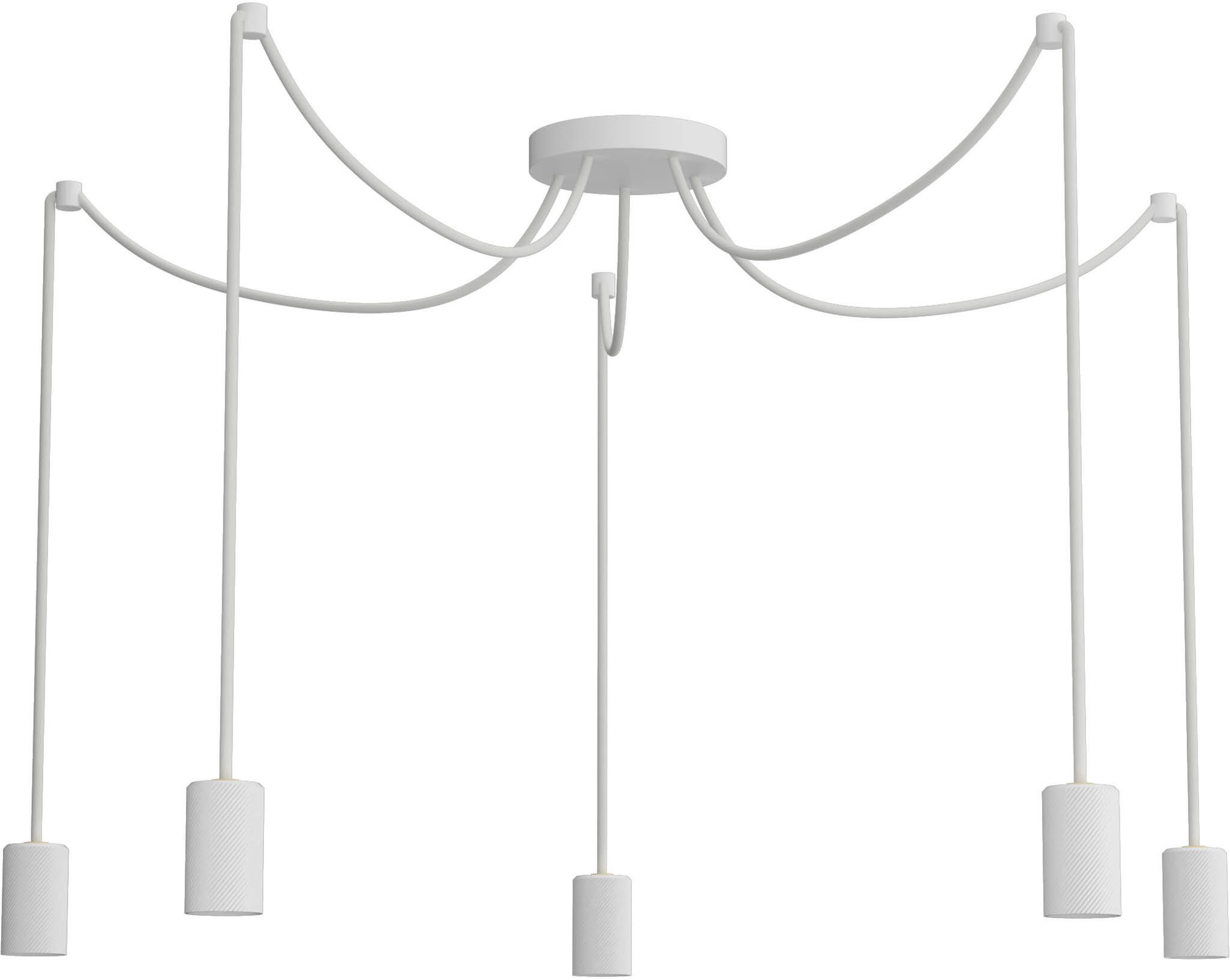 SEGULA Pendelleuchte SPYDER 5-Wave white, ohne Leuchtmittel