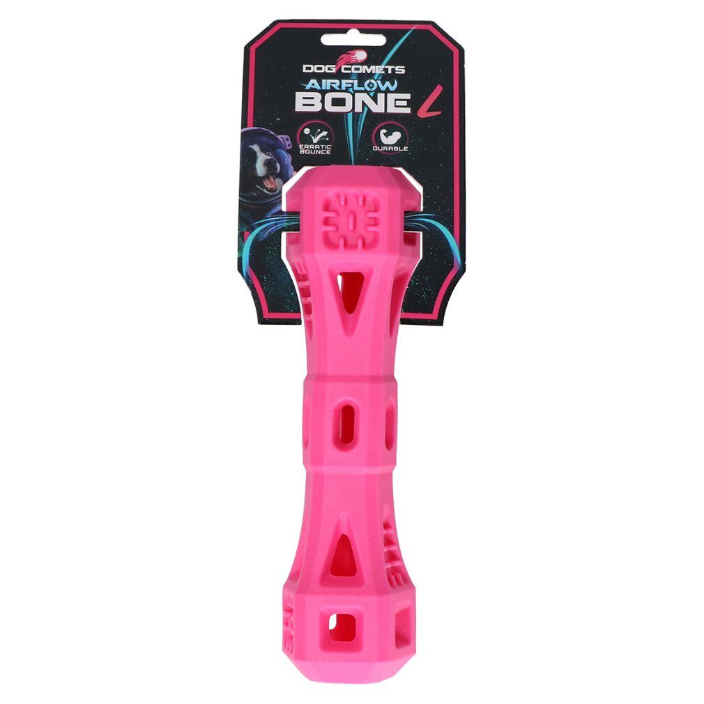 Dog Comets Tierquietschie Airflow Bone Rosa L