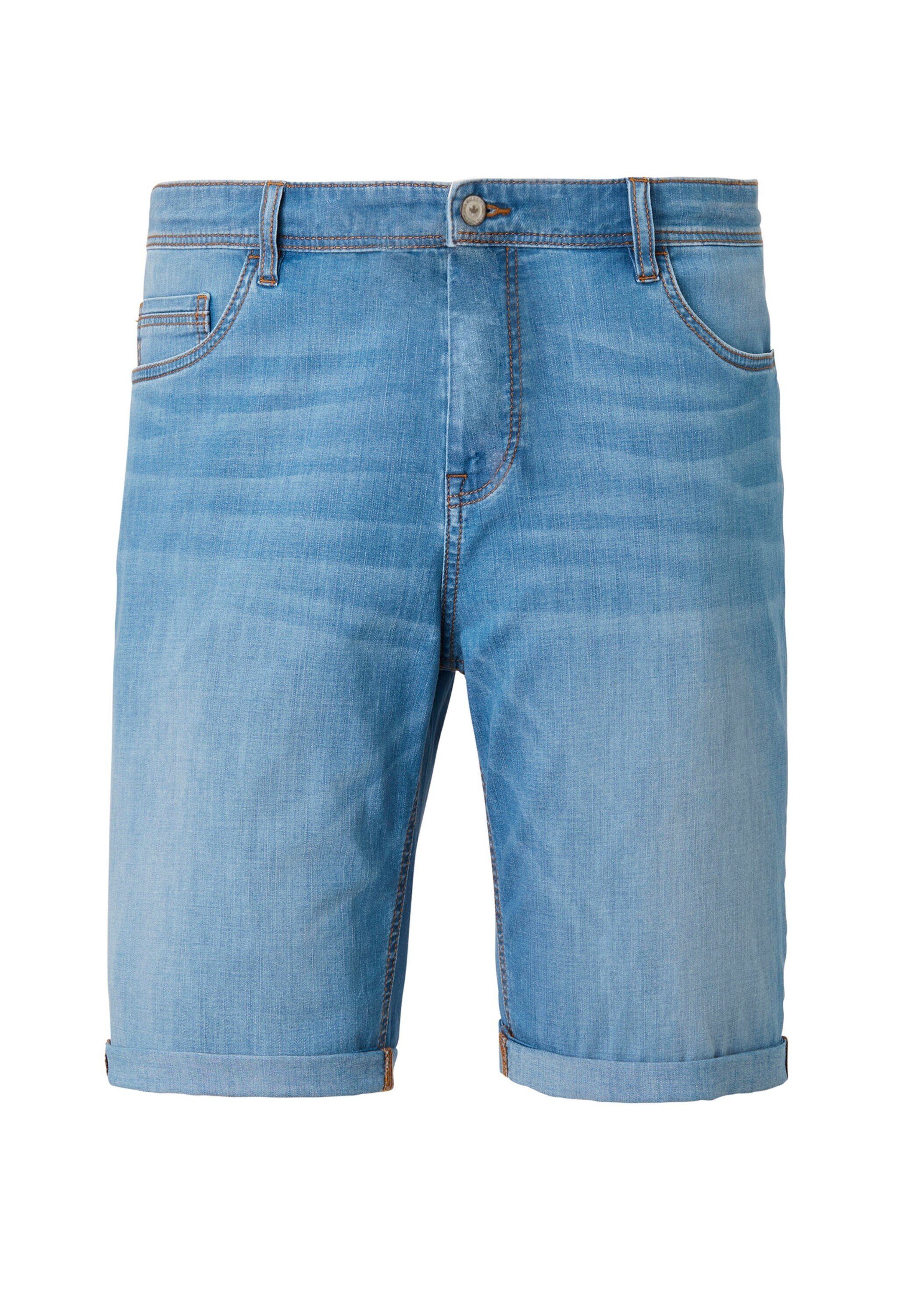 Redpoint Jeansbermudas Markham leichte Denim blue Stretch Bermudas mit light