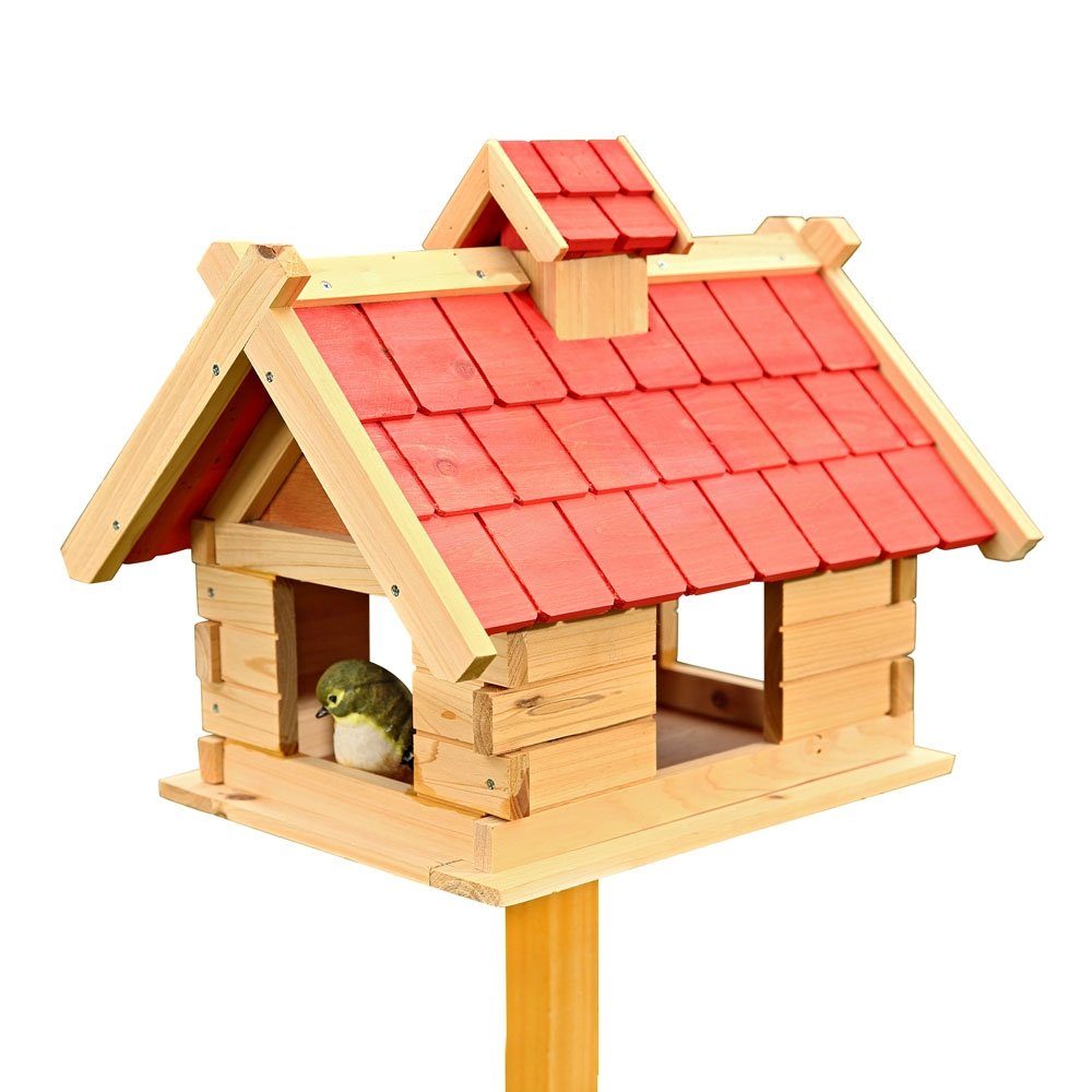 Vogelhaus Vogelhaus Vögelhäuschen Holz Vogelfutterhaus Futterhaus XXL Vogelvilla