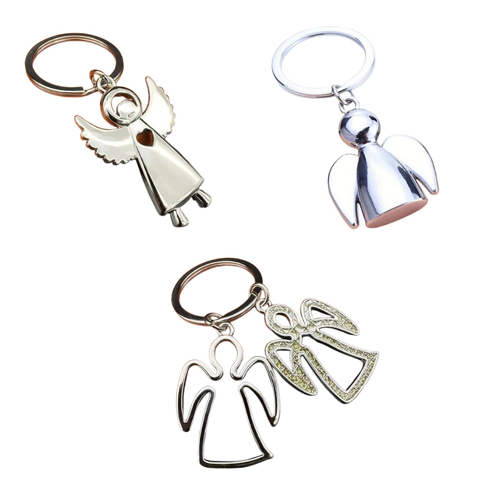 Jumpeak Schlüsselanhänger 3 Engelsflügel Metall Schlüsselanhänger, Taschens günstig online kaufen