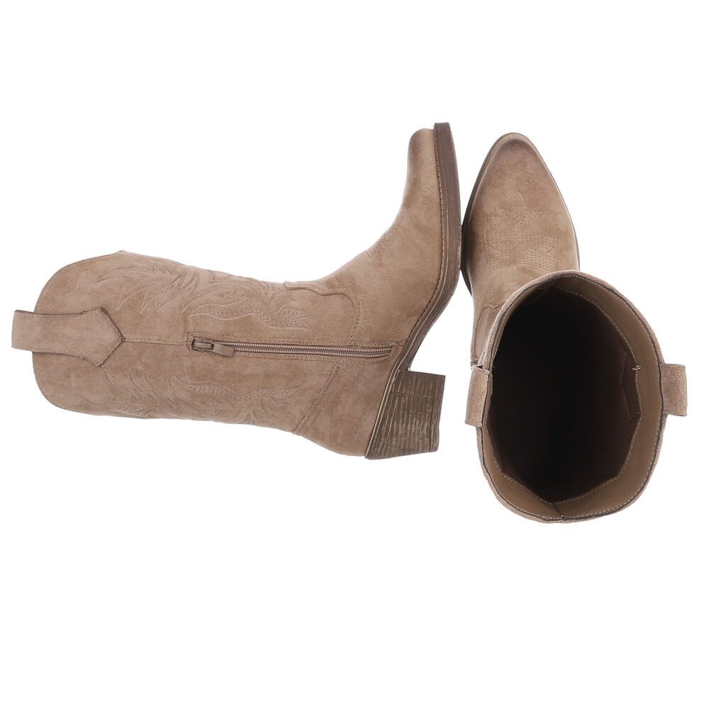 Ital-Design Elegante Cowboystiefel mit Stickerei für Damen Westernstiefel ( günstig online kaufen