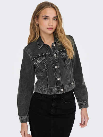 ONLY Jeansjacke ONLLEANA STUD JACKET OTW