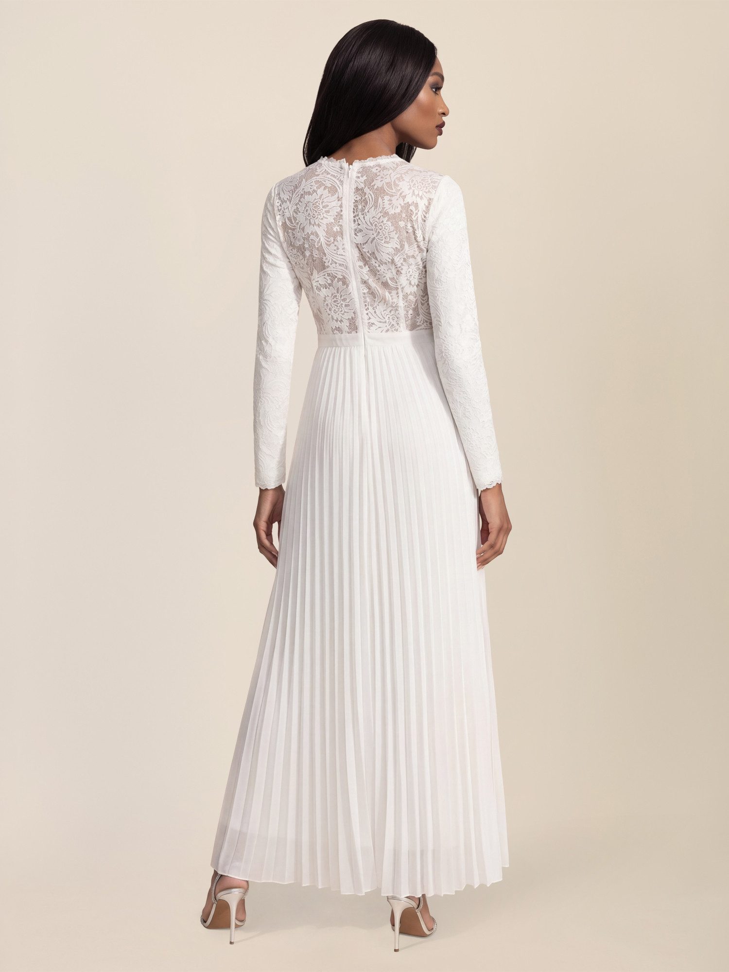 Apart Abendkleid Spitzenkleid mit Plissee-Rock