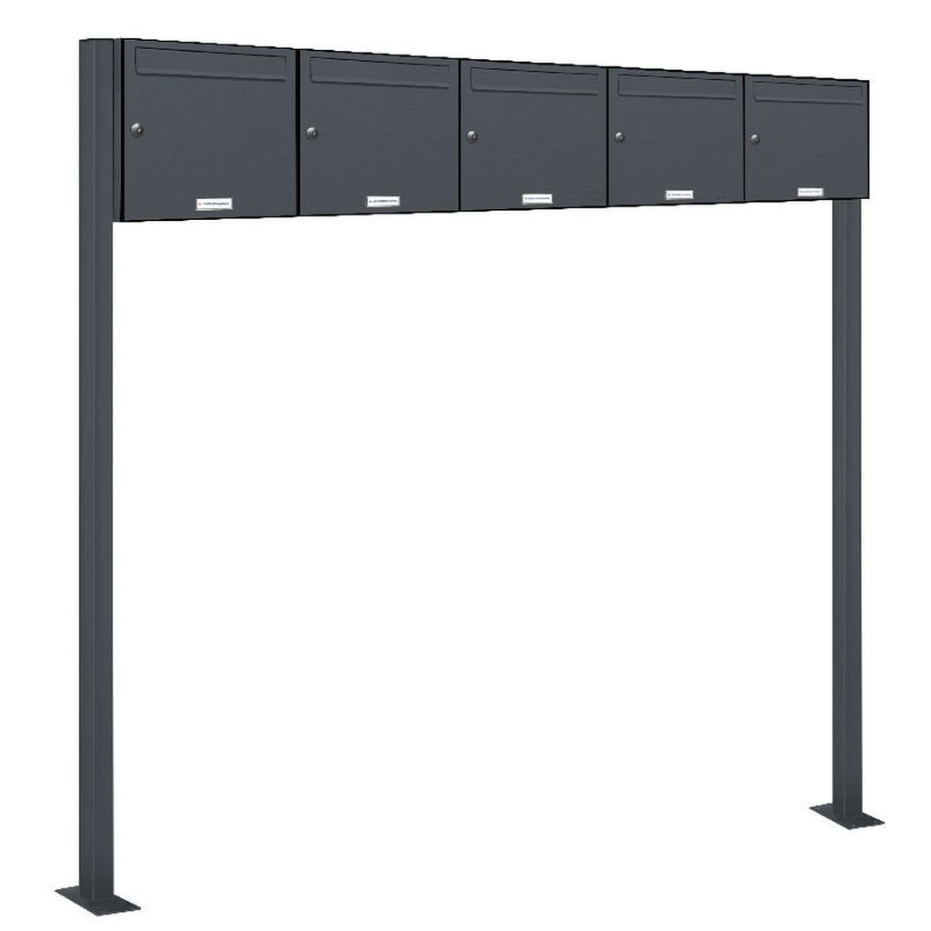 AL Briefkastensysteme Standbriefkasten 5er Premium Standbriefkasten