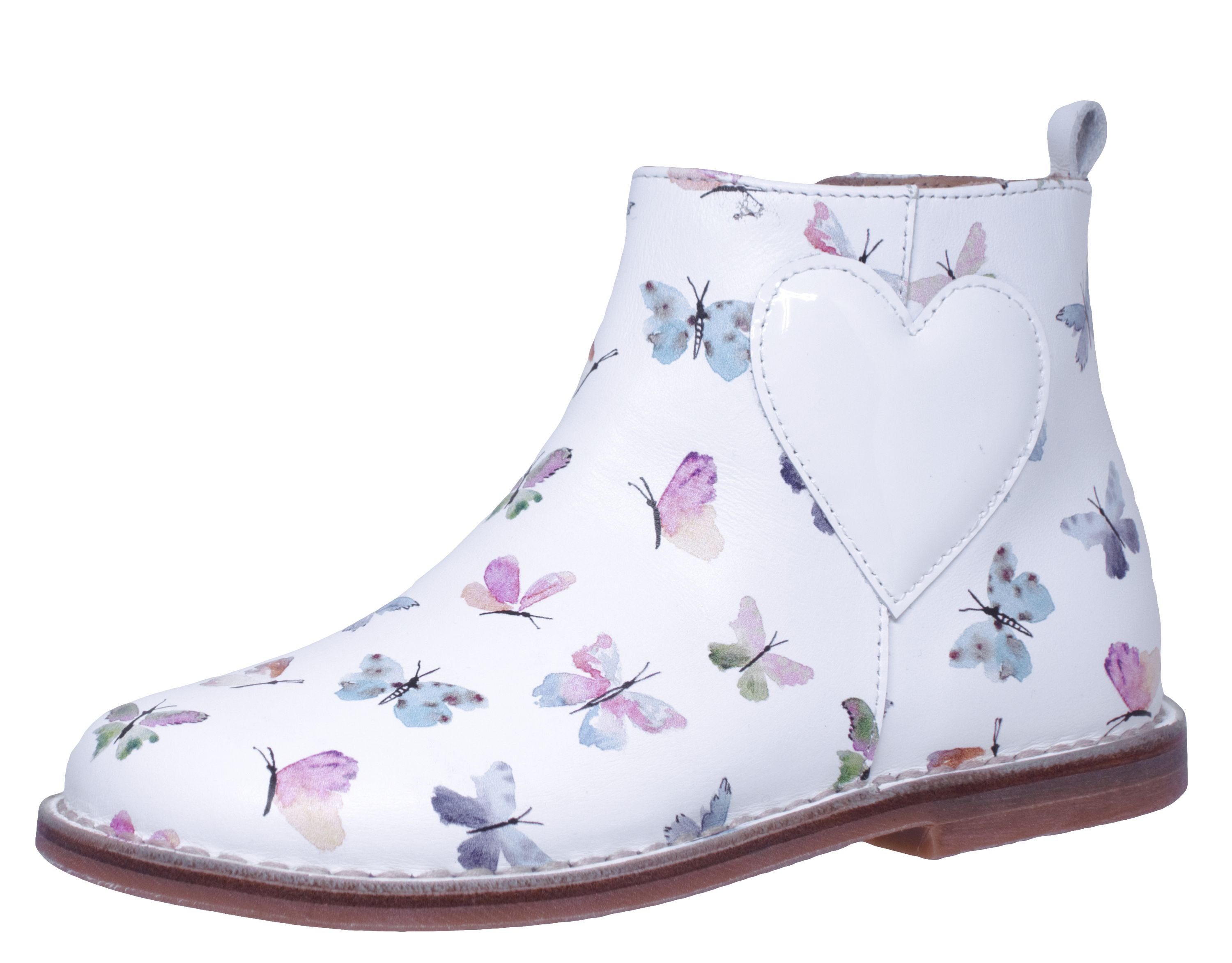 Zecchino d'Oro Zecchino d'Oro A06-4667 Leder Boots Stiefeletten Schmetterlinge Schnürstiefelette