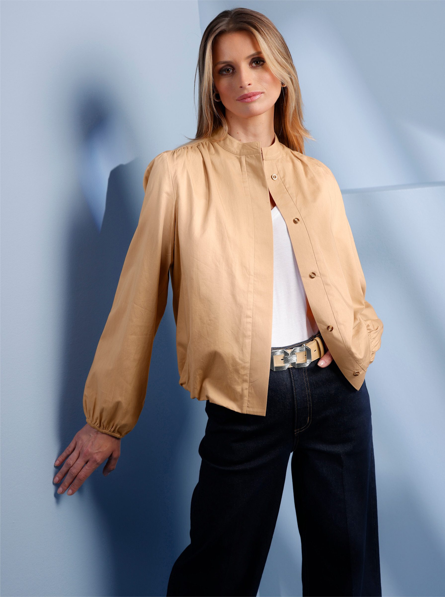 heine Blusenblazer Blouson Langarm