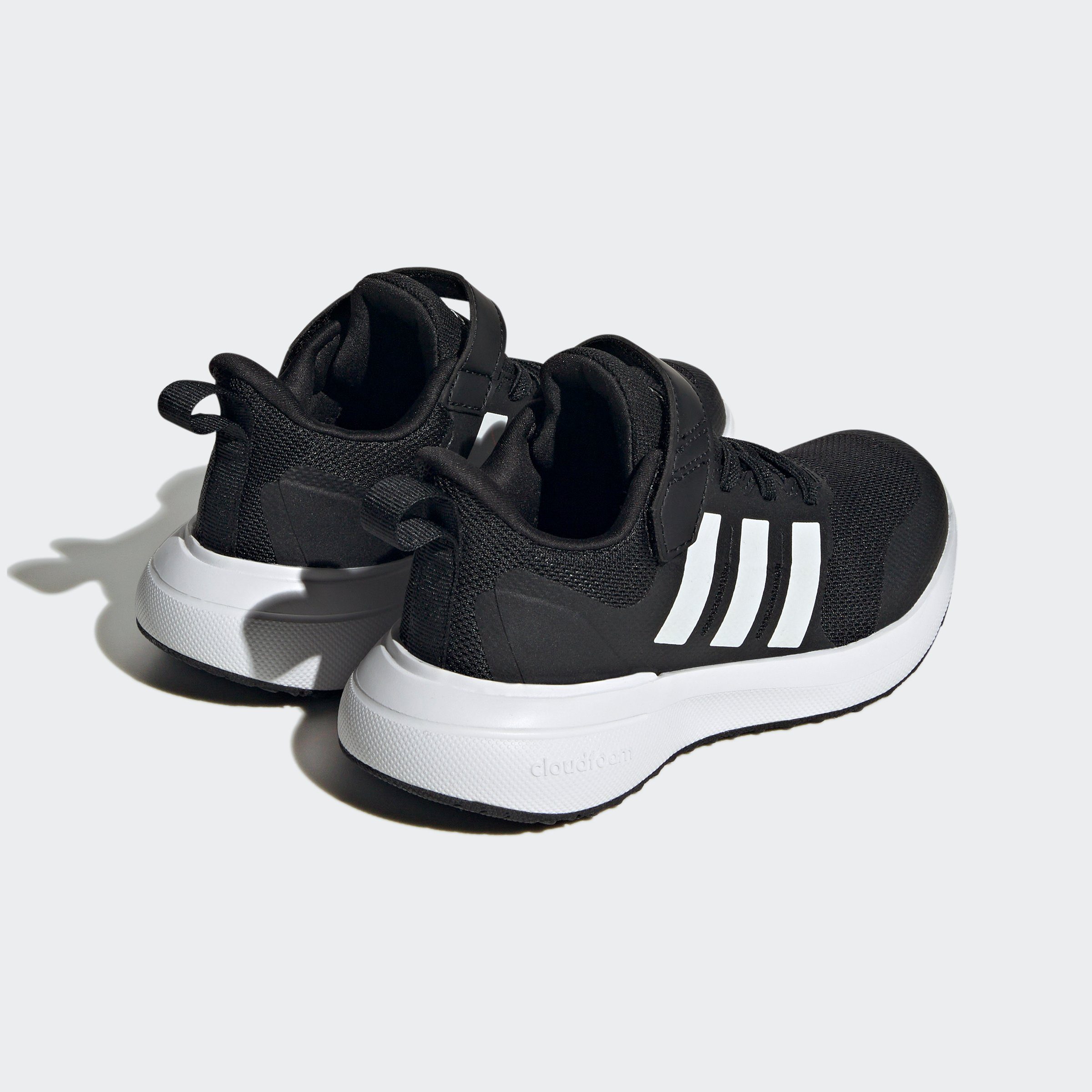 adidas Sportswear Cloud STRAP / FORTARUN White 2.0 Core Black CLOUDFOAM / Sneaker TOP ELASTIC Black Core LACE