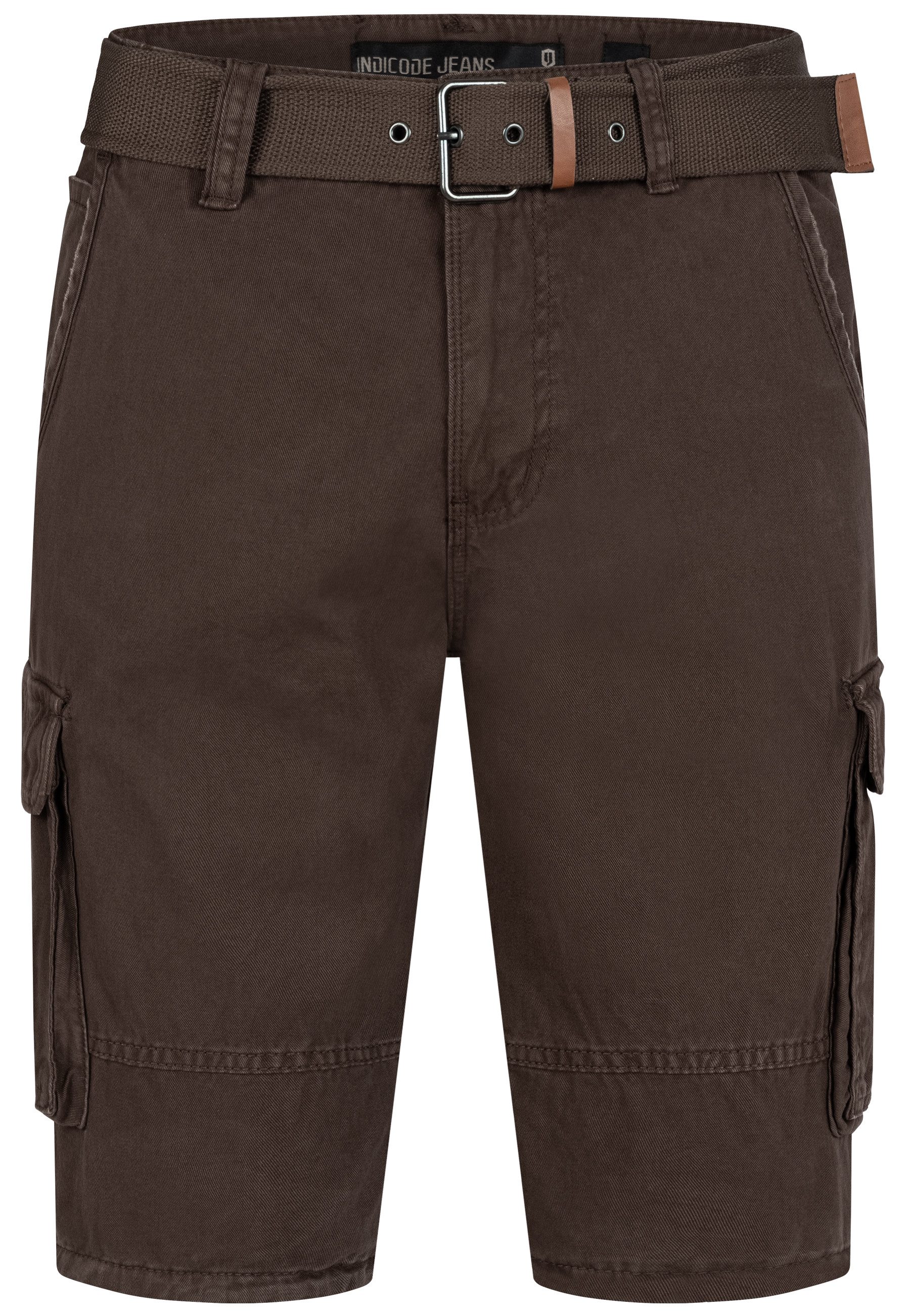 Indicode Cargoshorts Herren Monroe Cargo Cargo Shorts Herrenshorts mit 6 Ta günstig online kaufen