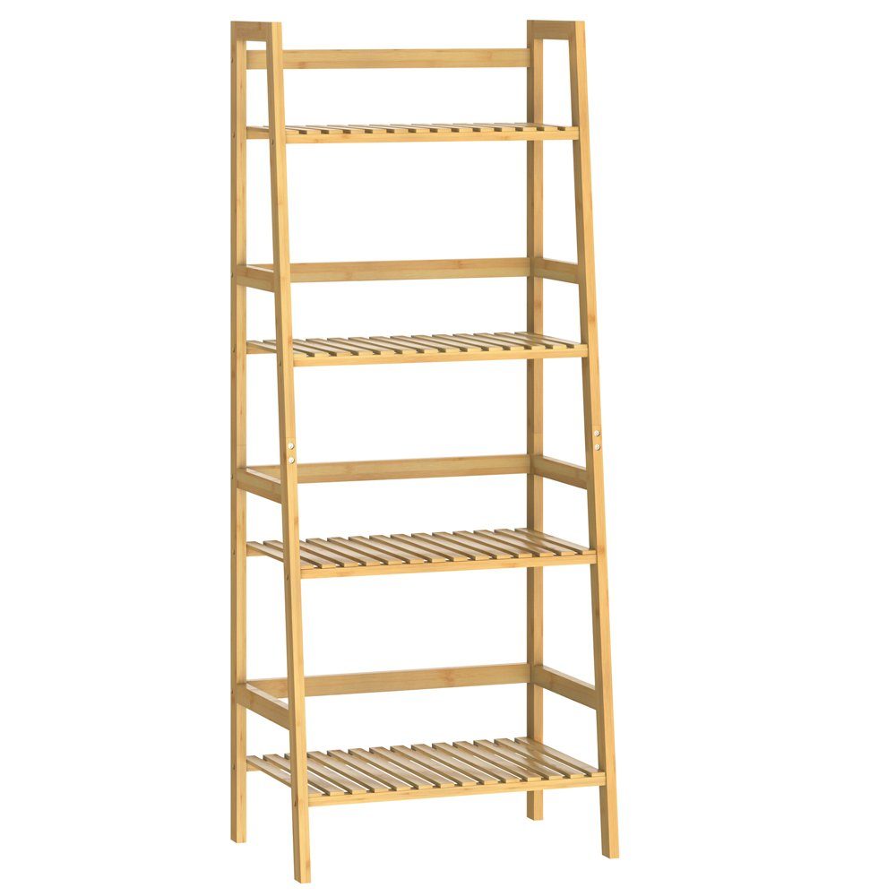 Casaria Standregal, Bambus 4 Ebenen 123x48x32cm günstig online kaufen