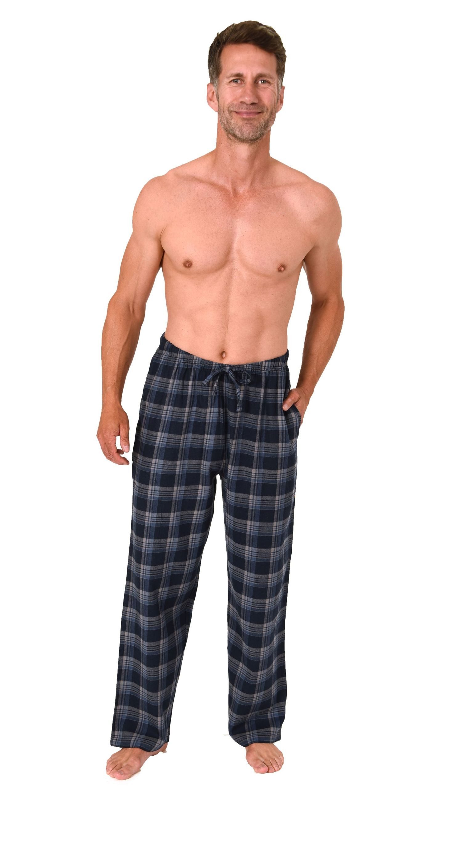 Normann Pyjama Normann Herren Flanell Schlafanzug günstig online kaufen
